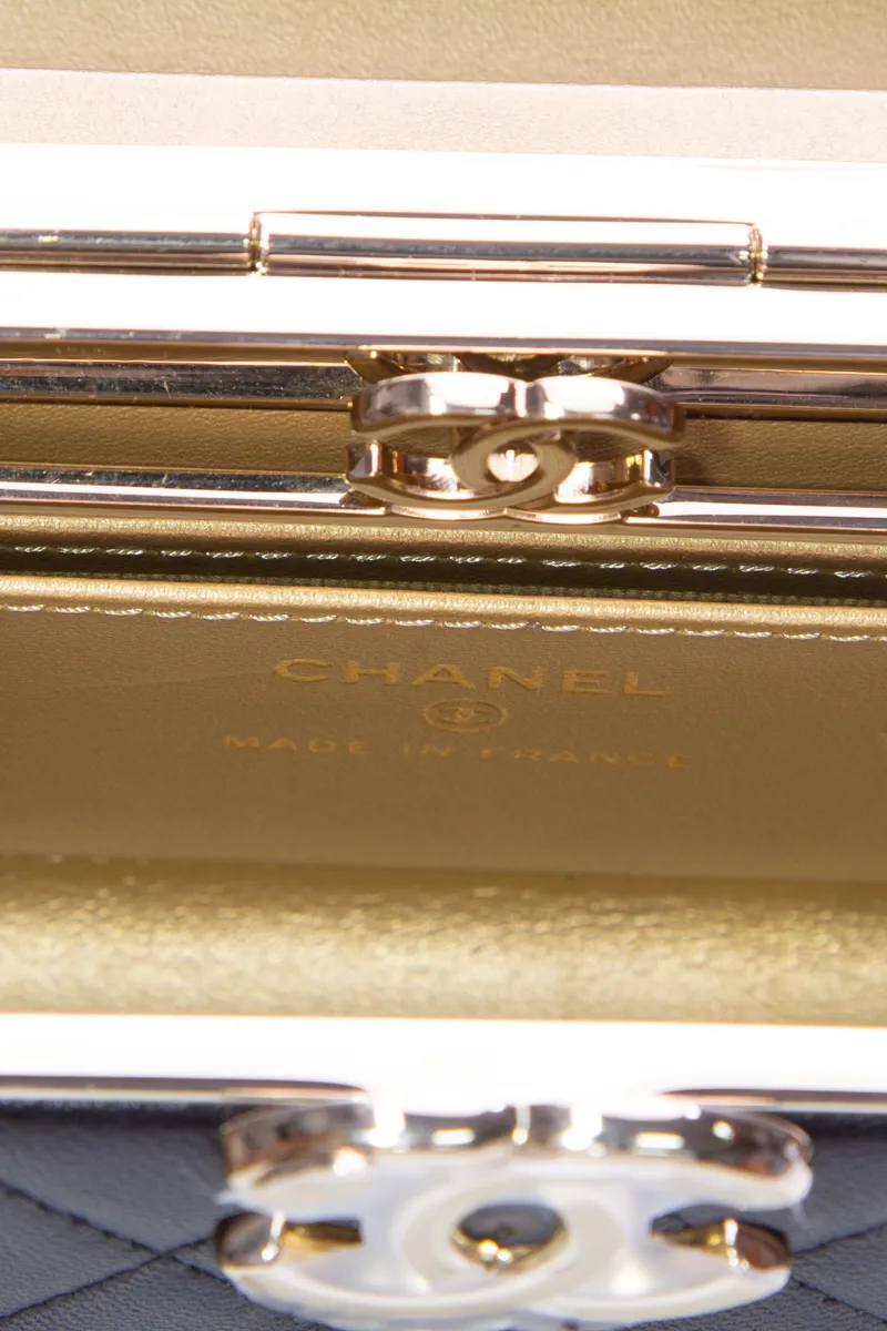 Box with Chain Crossbody Bag