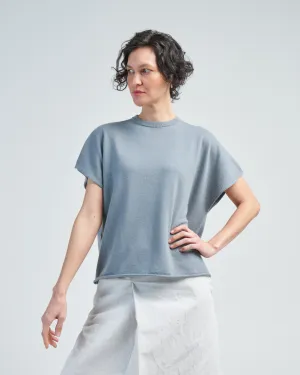 boxy cap sleeve crew