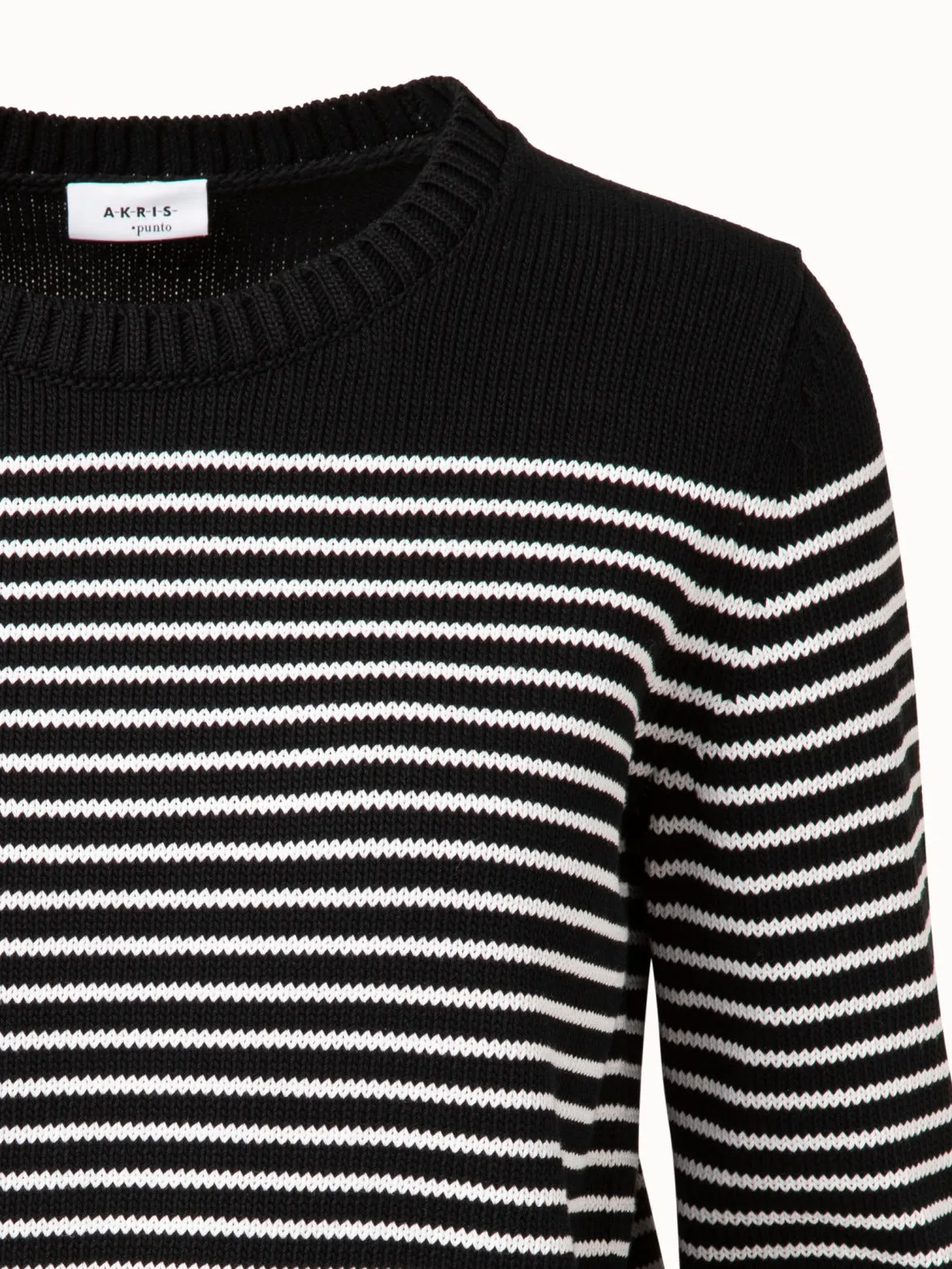 Boxy Knit Striped Pullover