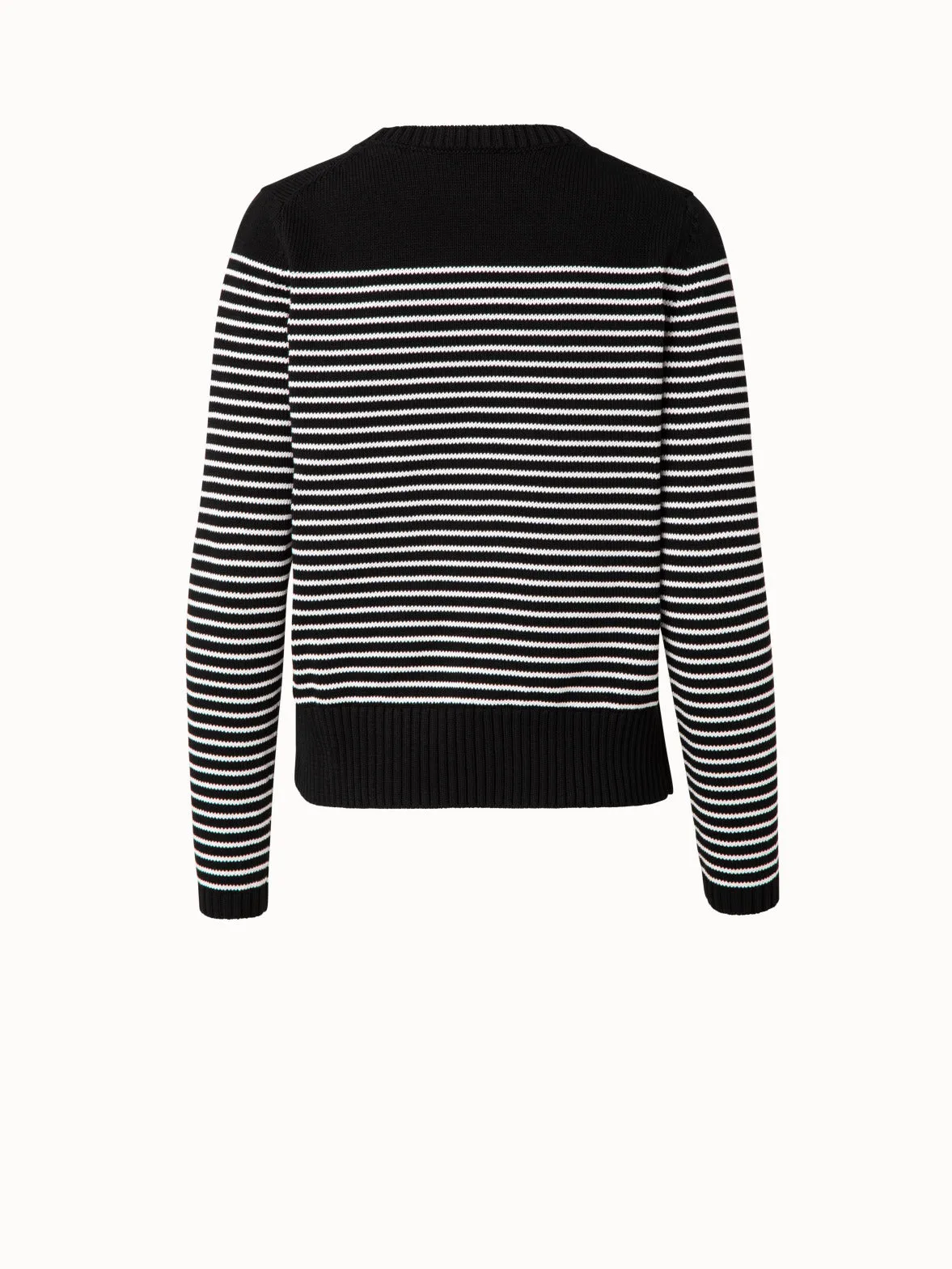 Boxy Knit Striped Pullover
