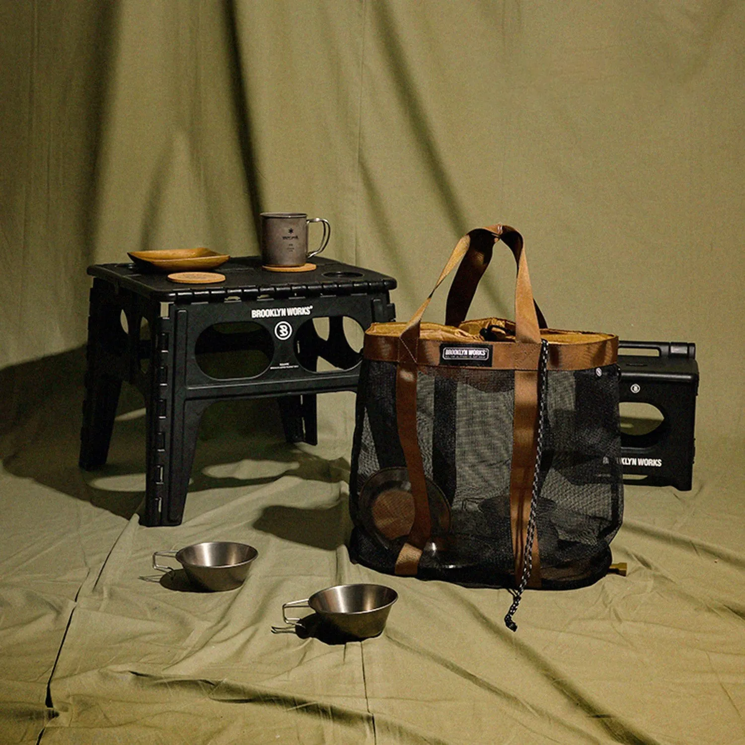 BROOKLYN WORKS | ブルックリンワークス　MESH BAG(L)