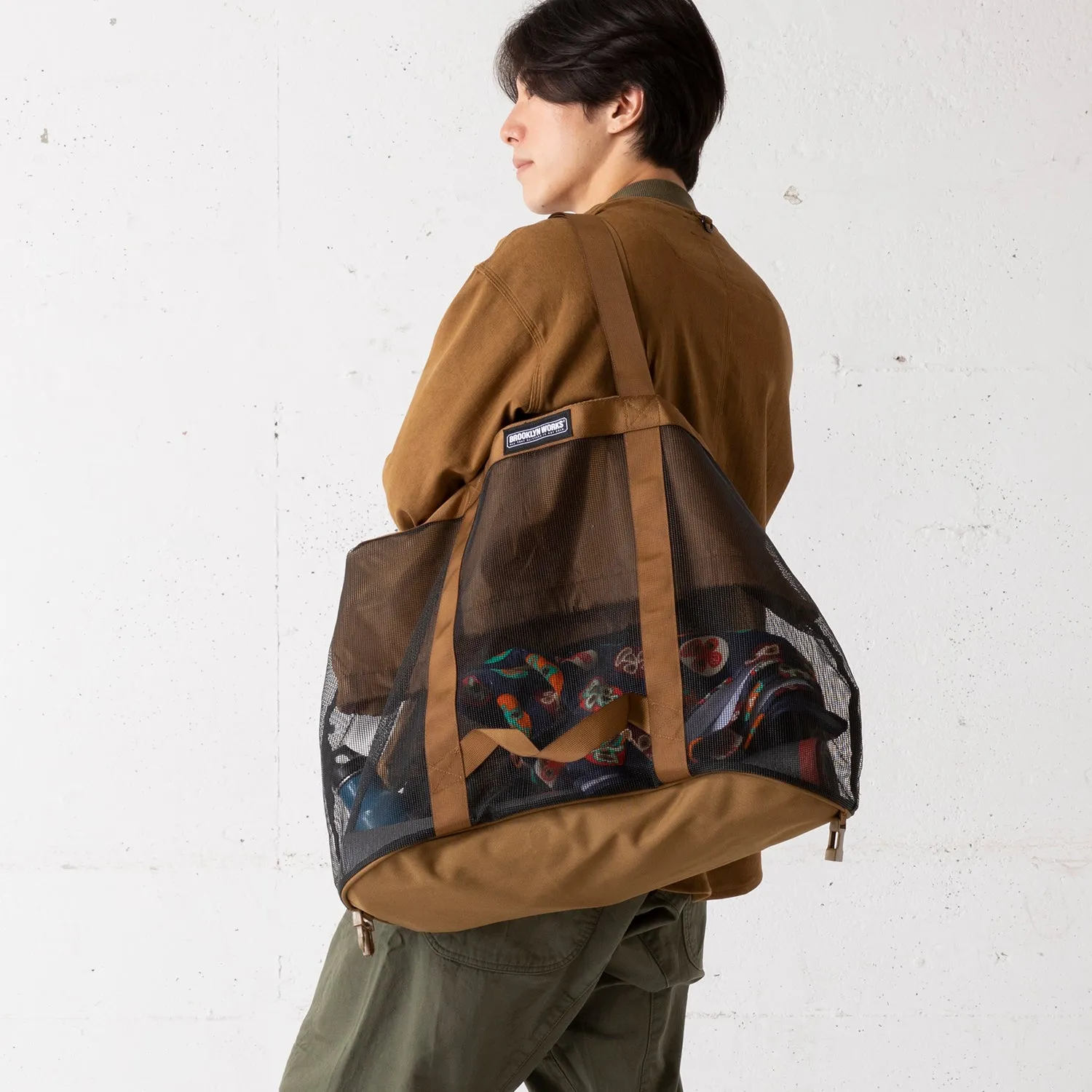 BROOKLYN WORKS | ブルックリンワークス　MESH BAG(L)