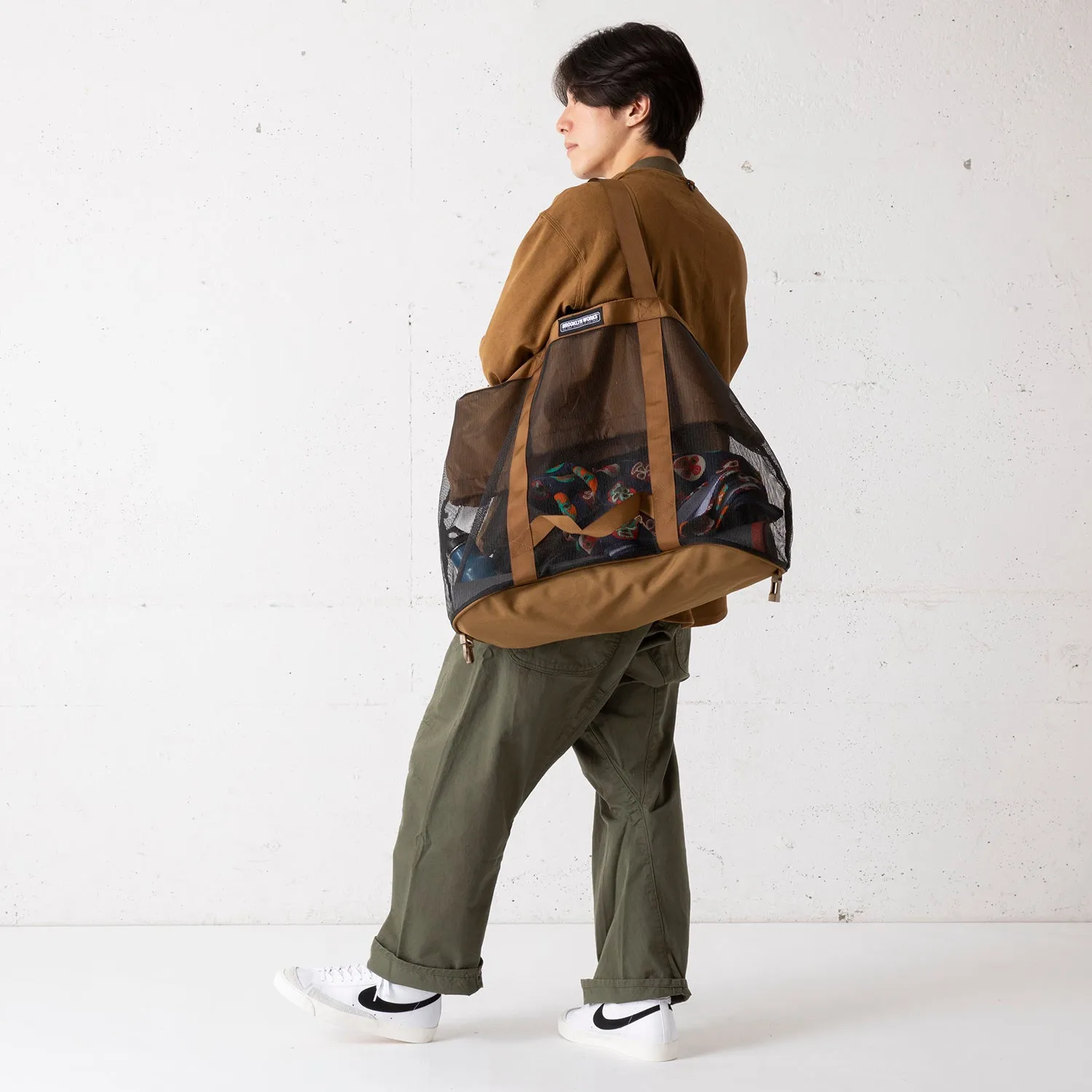 BROOKLYN WORKS | ブルックリンワークス　MESH BAG(L)