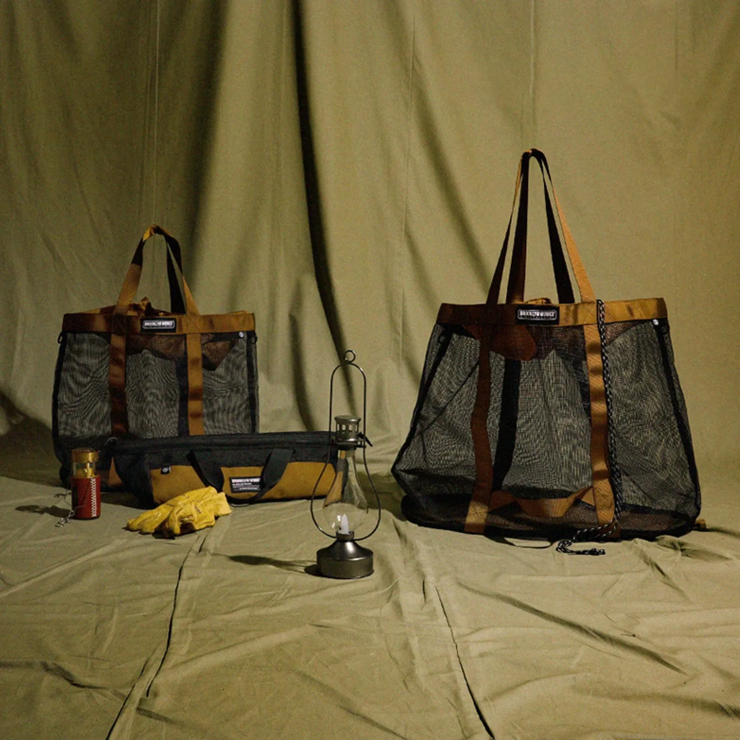 BROOKLYN WORKS | ブルックリンワークス　MESH BAG(L)