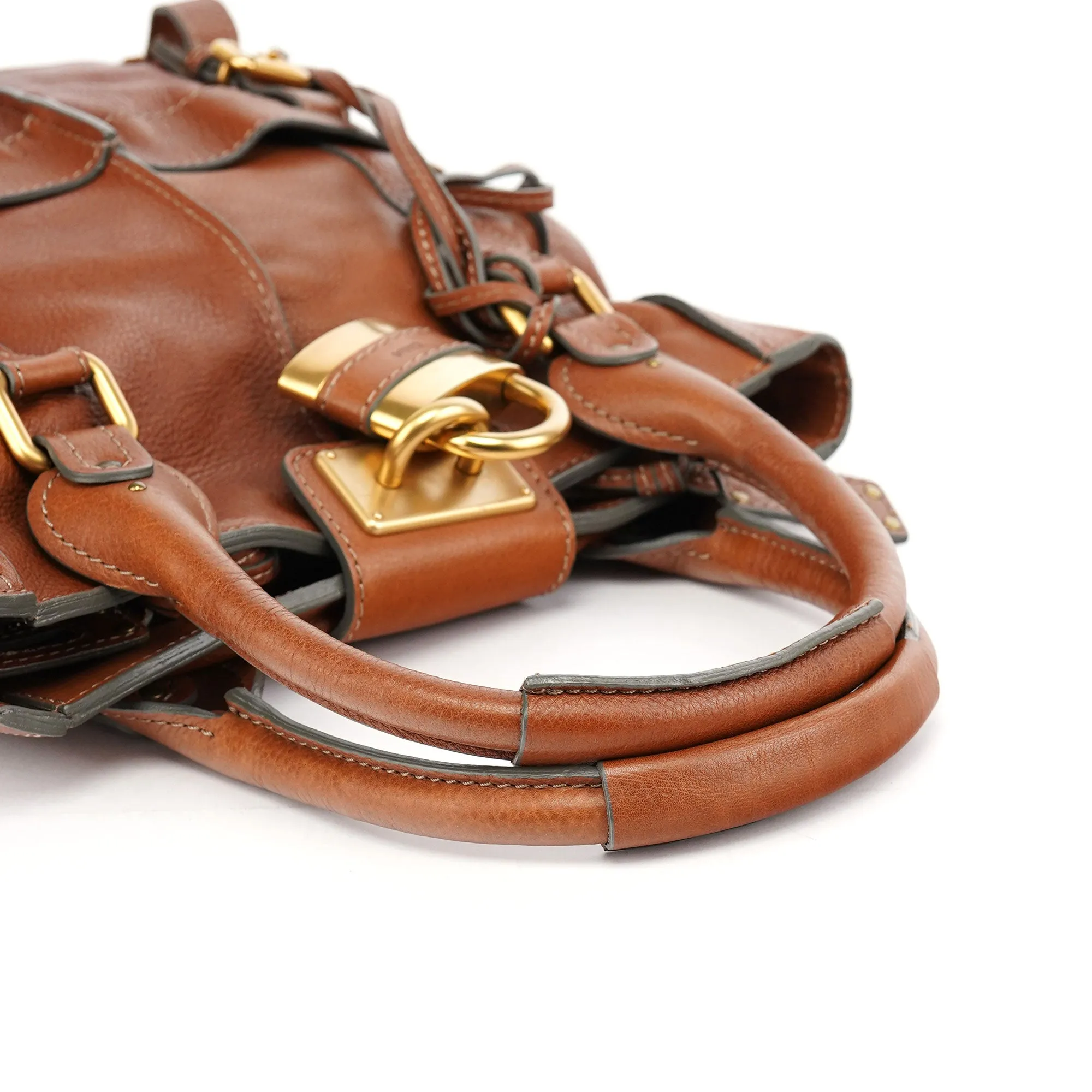 Brown Leather Paddington Tote Bag