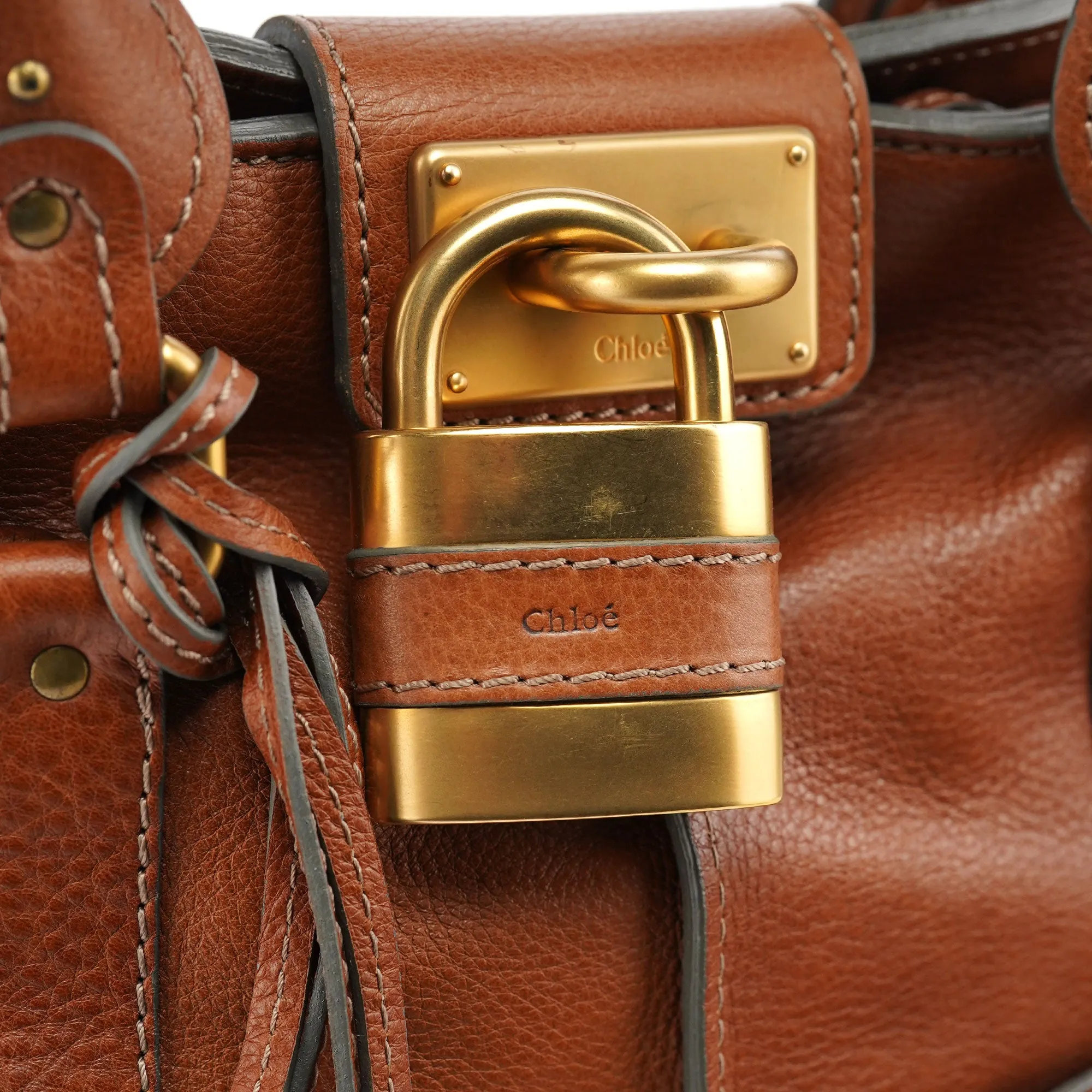 Brown Leather Paddington Tote Bag