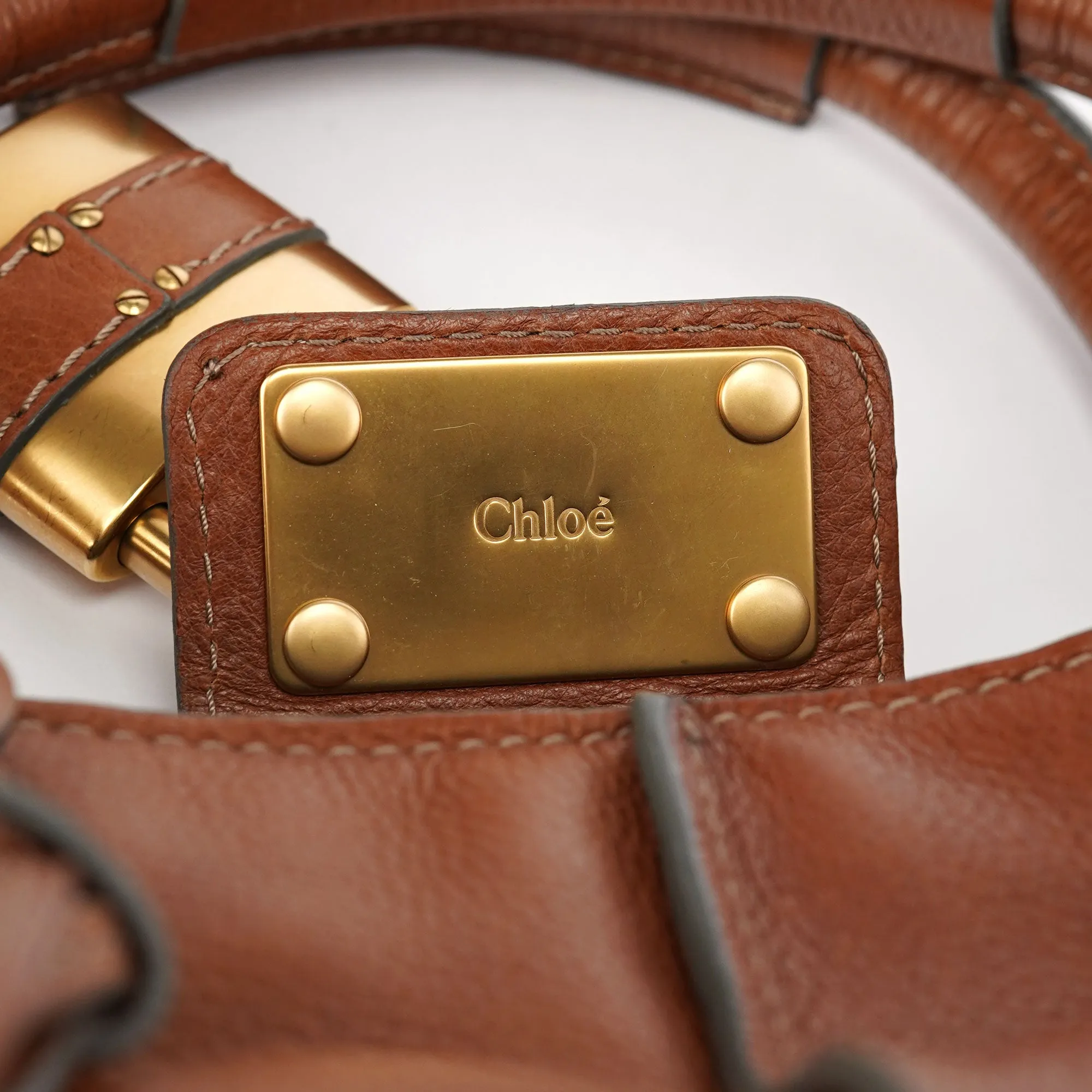 Brown Leather Paddington Tote Bag