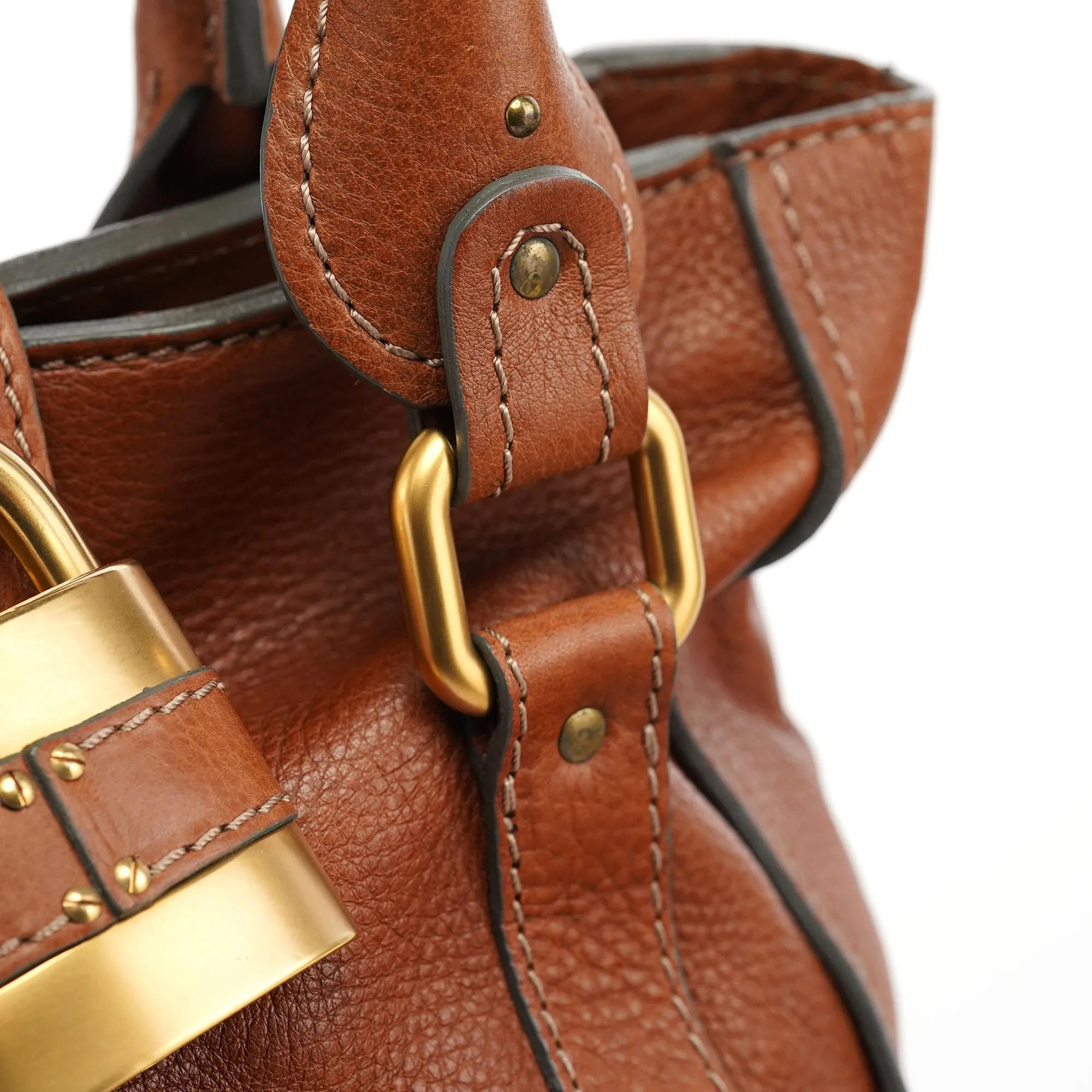 Brown Leather Paddington Tote Bag