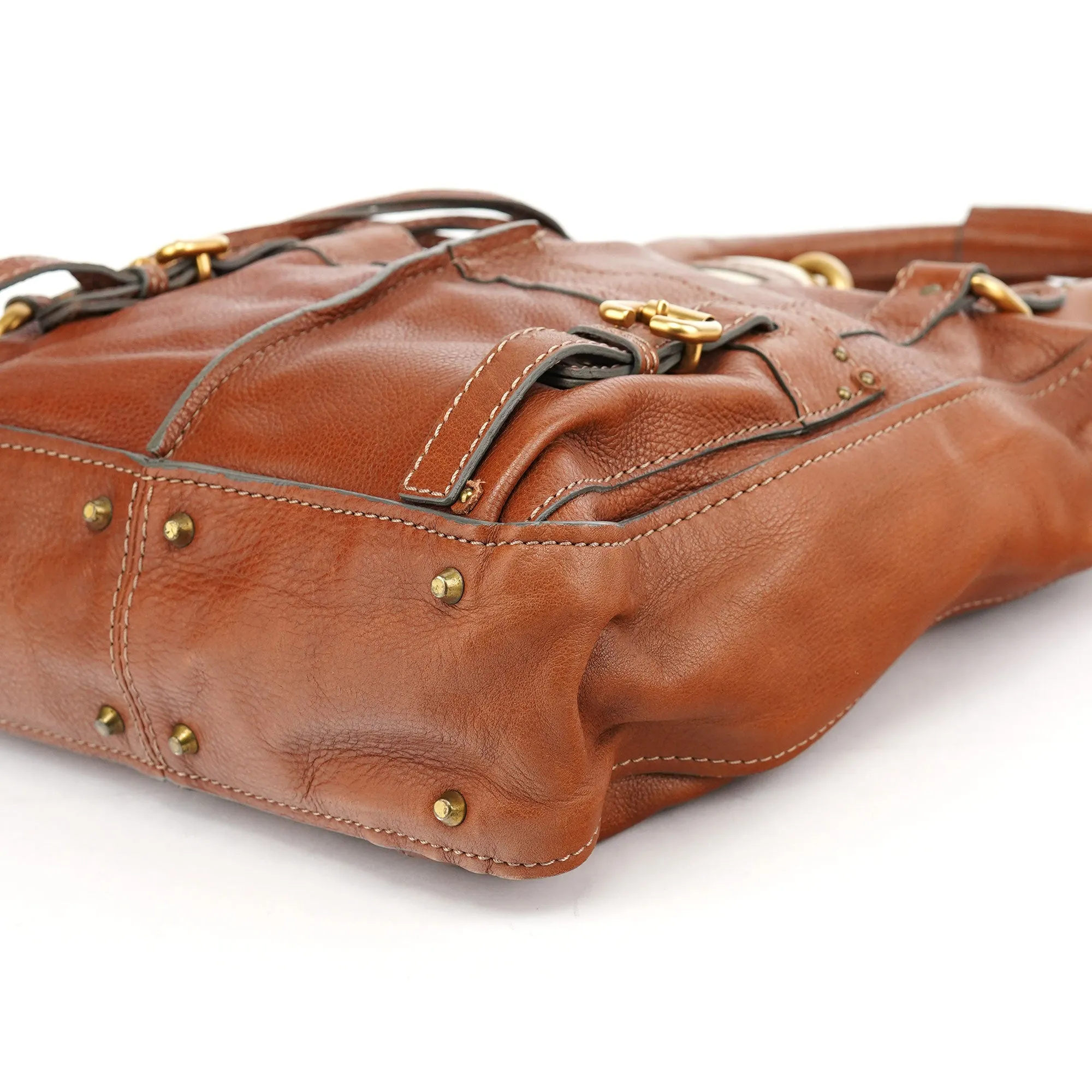 Brown Leather Paddington Tote Bag