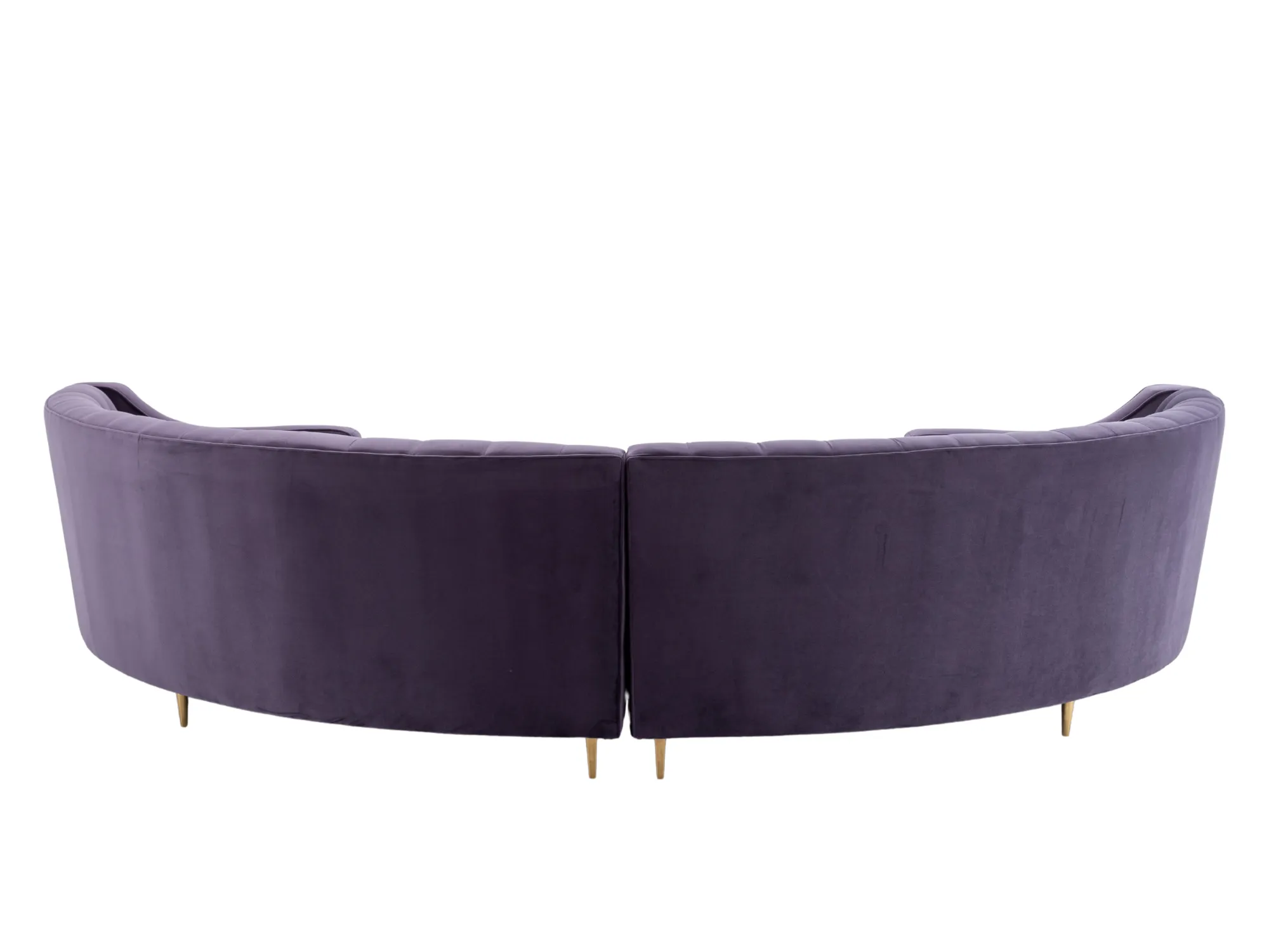 BUCKHEAD CURVED SOFA - VIOLET