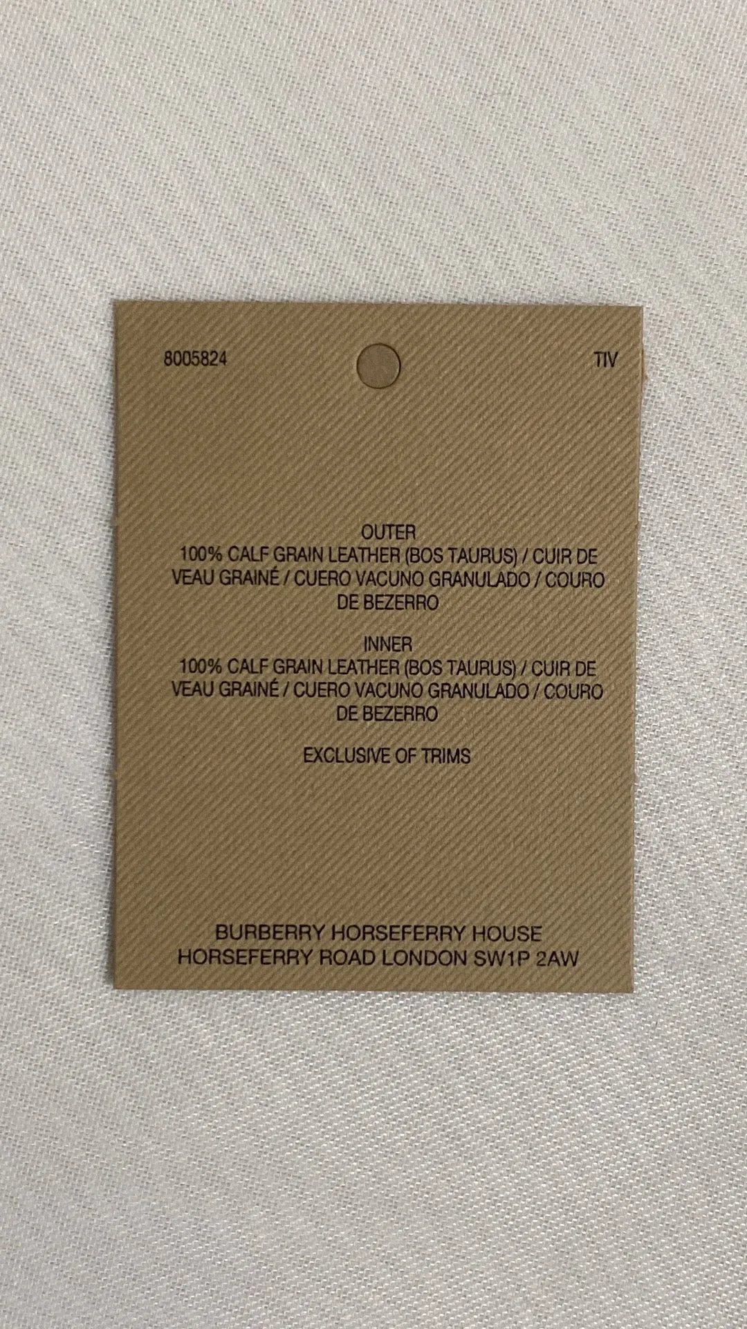 BURBERRY EKD HOLLE LEATHER WALLET IN NEUTRALS/MULTI