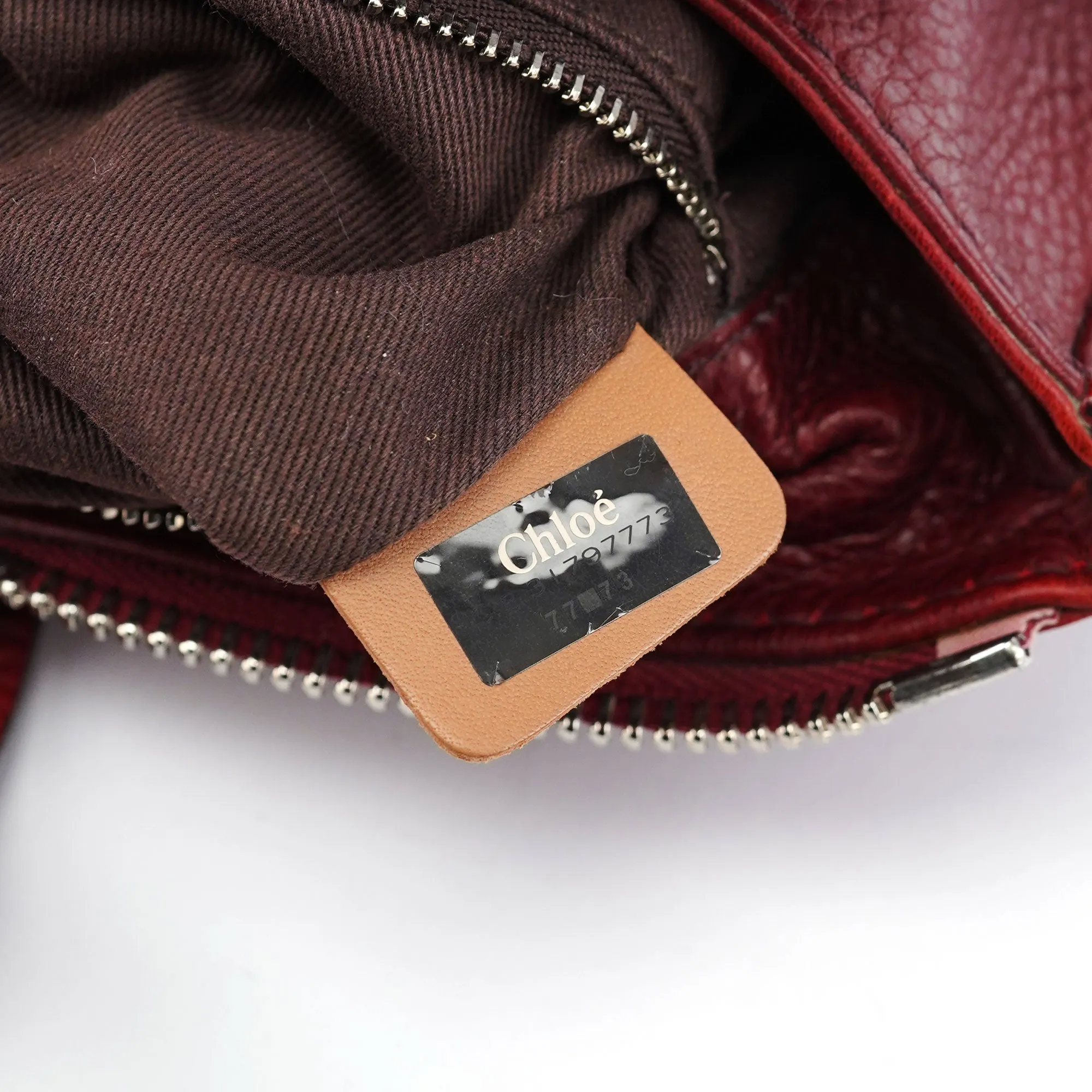 Burgundy Leather Paddington Tote Bag