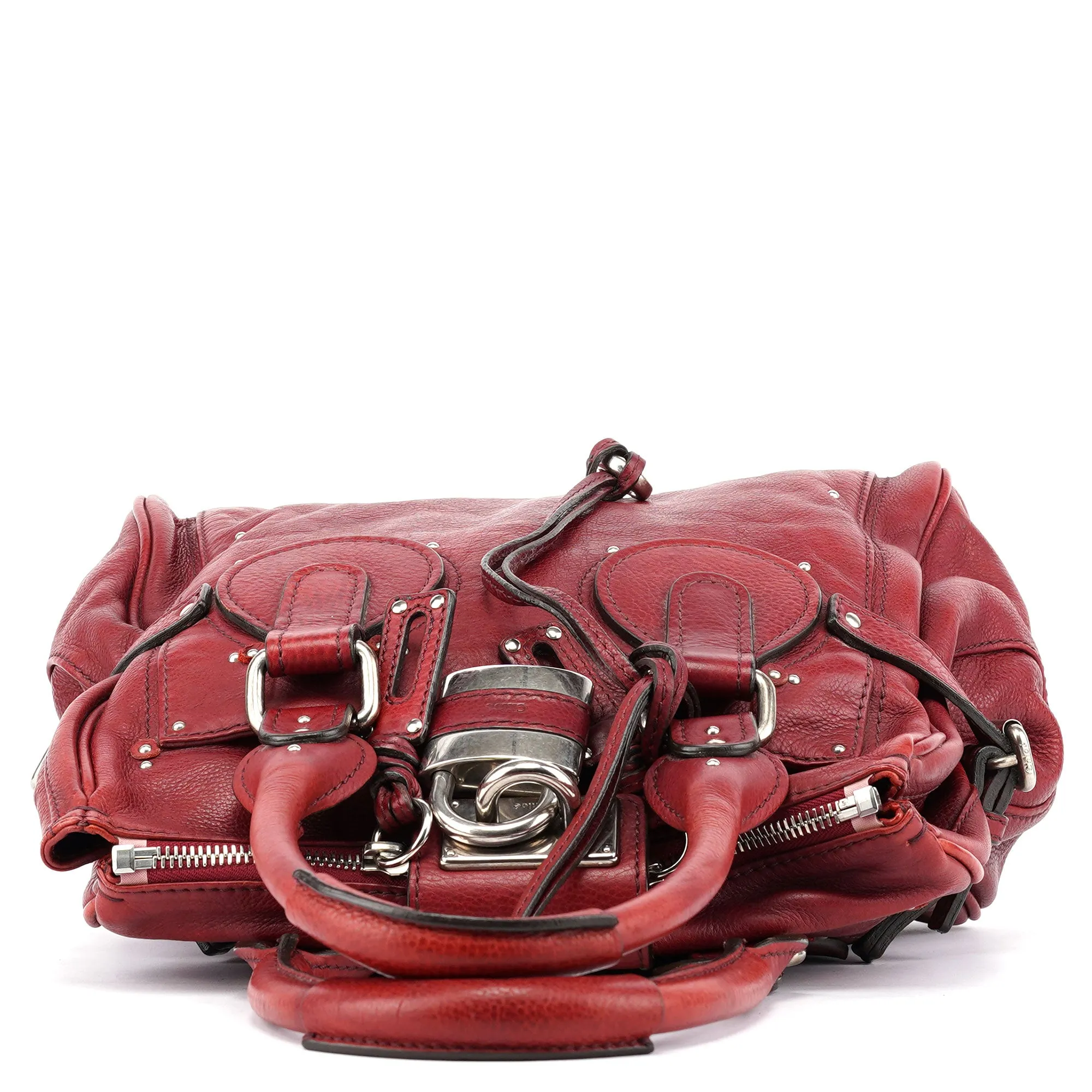 Burgundy Leather Paddington Tote Bag