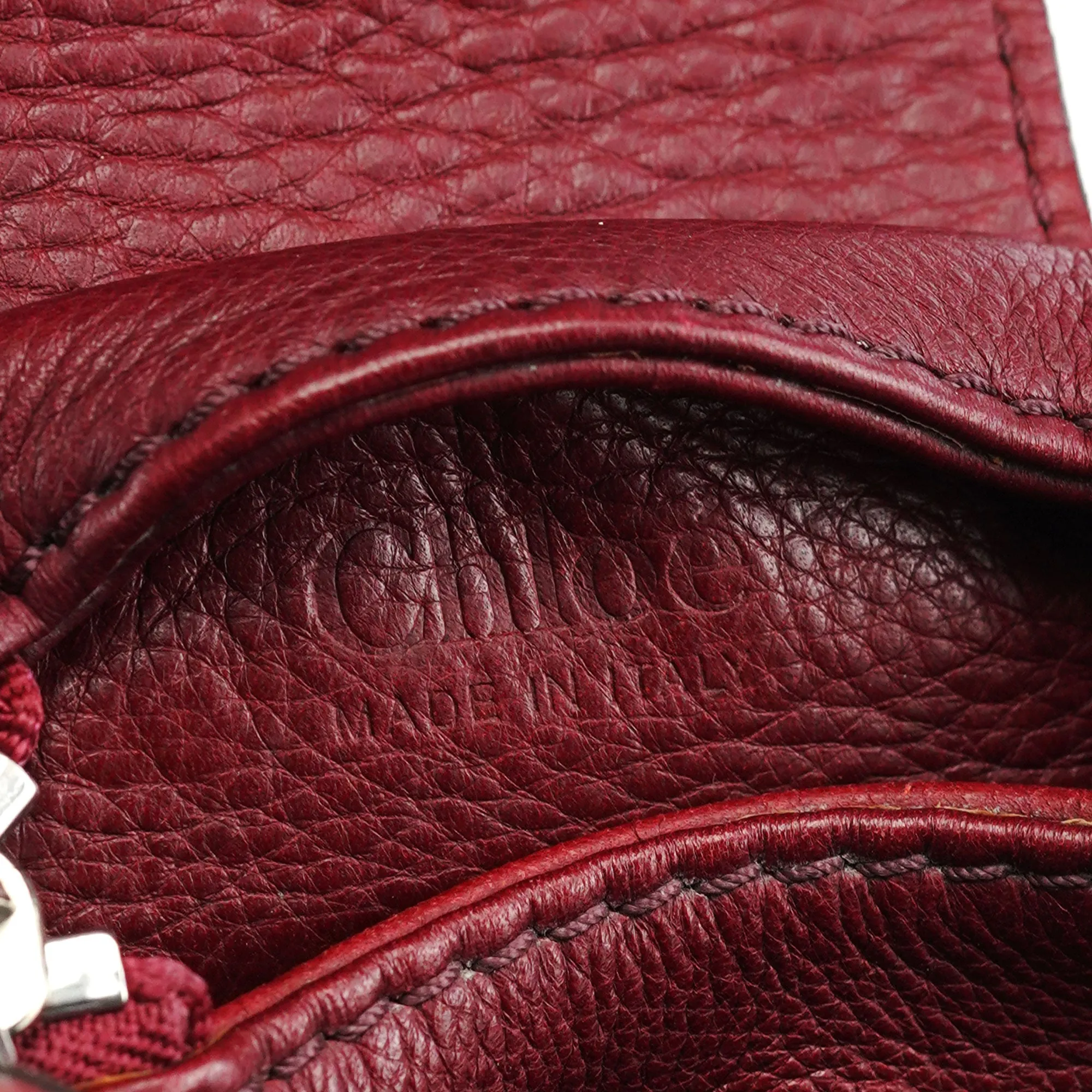 Burgundy Leather Paddington Tote Bag