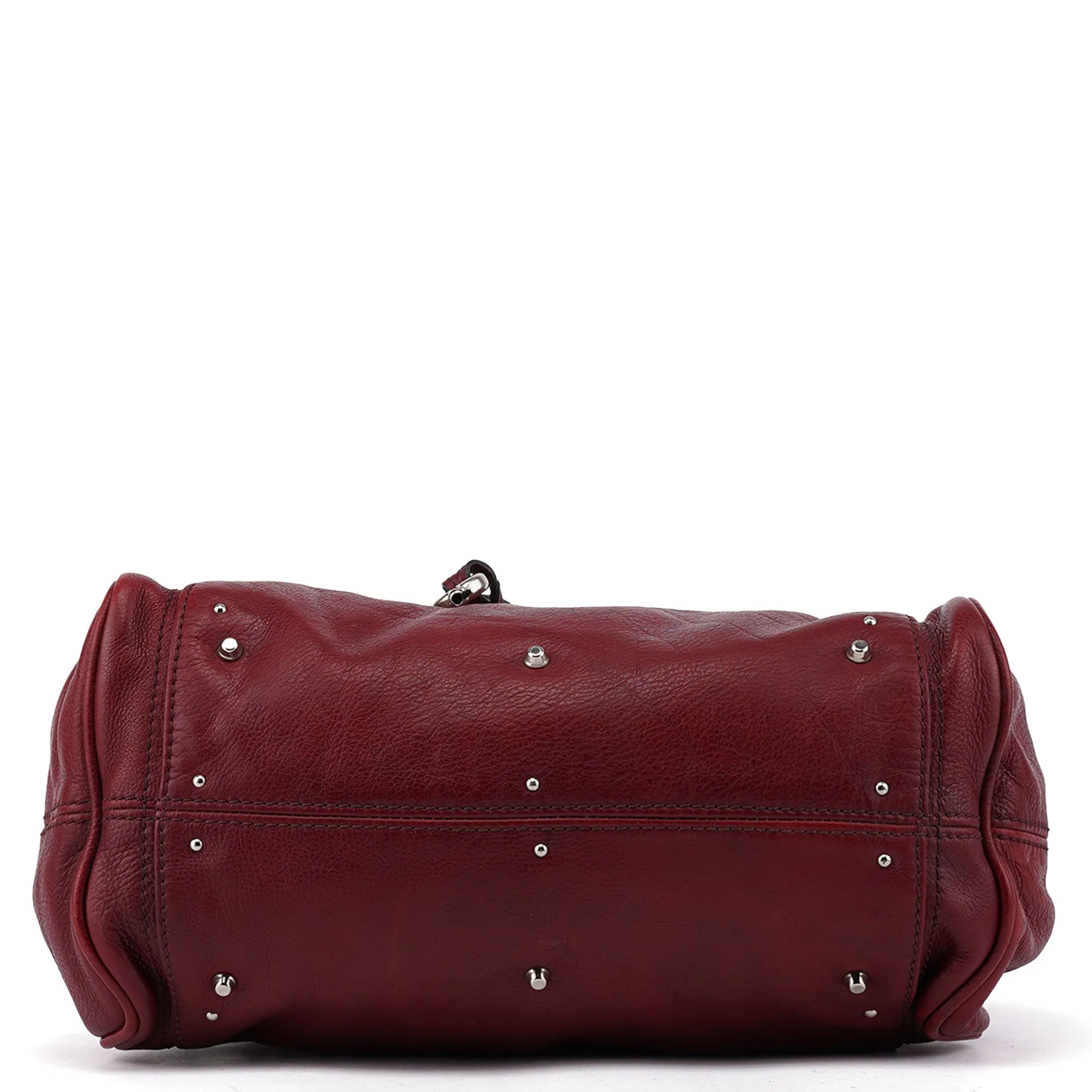 Burgundy Leather Paddington Tote Bag