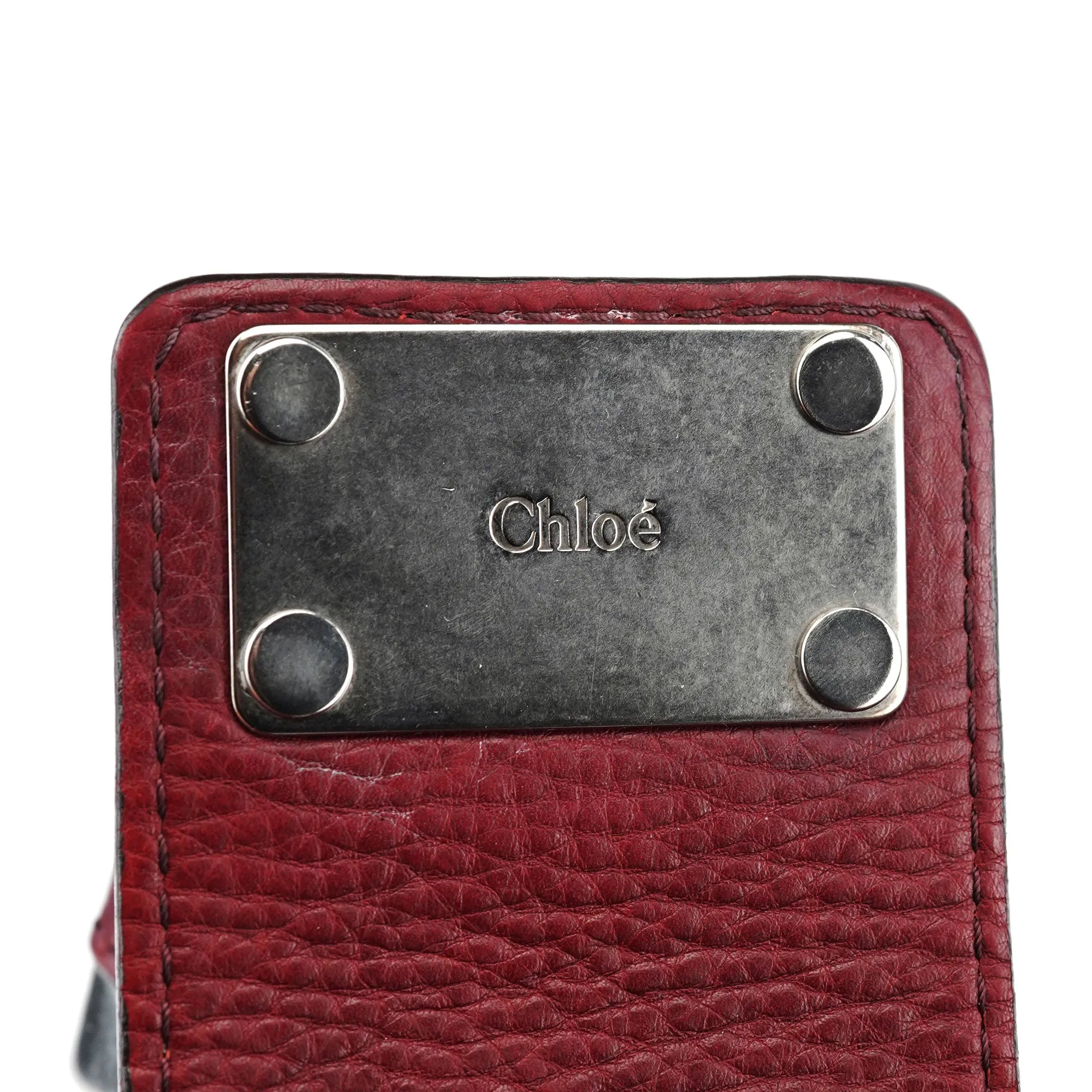 Burgundy Leather Paddington Tote Bag