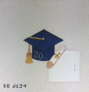Burnett & Bradley 334 BB6134 Graduation Cap- Navy Blue