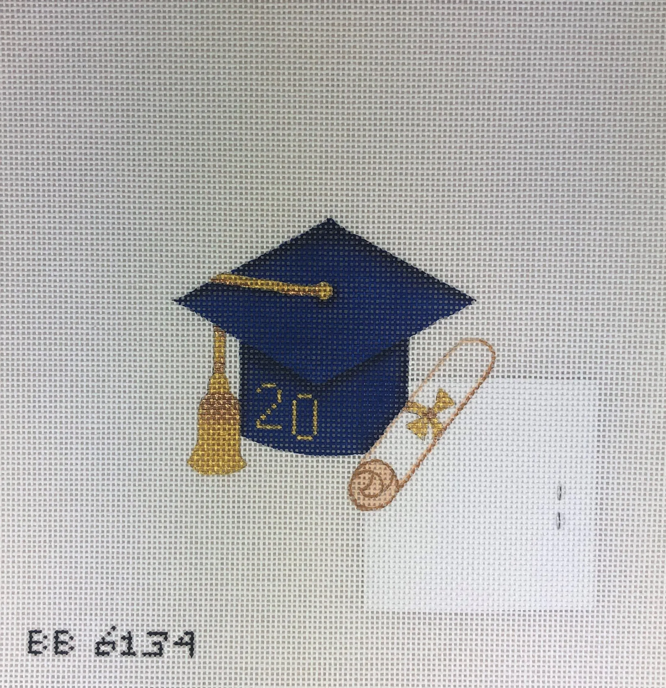 Burnett & Bradley 334 BB6134 Graduation Cap- Navy Blue