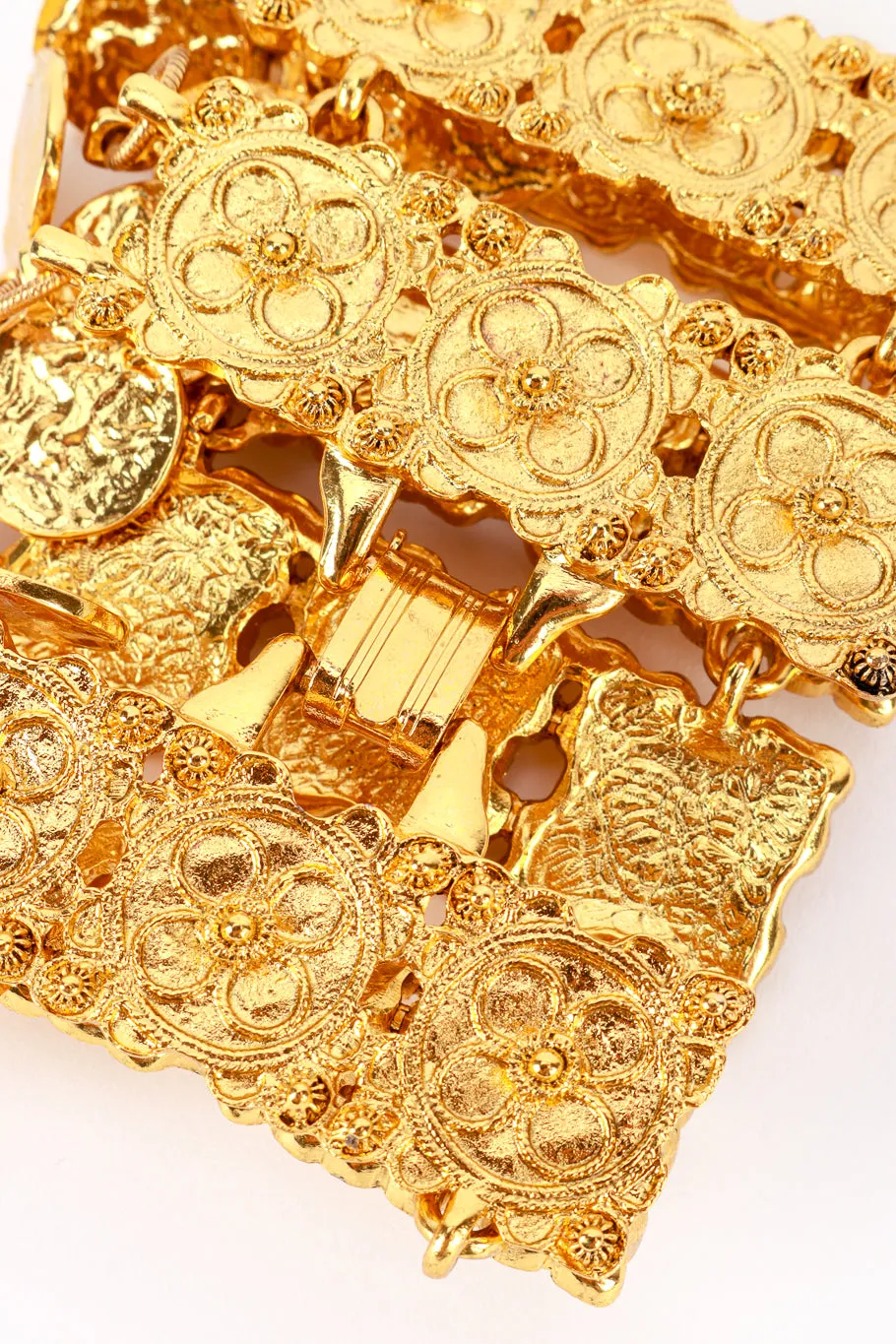 Byzantine Link Coin Drop Bracelet