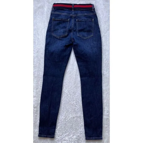 CAbi Simone 3751 Exposed Button Fly Skinny Jeans inAdventure Wash, Size 2