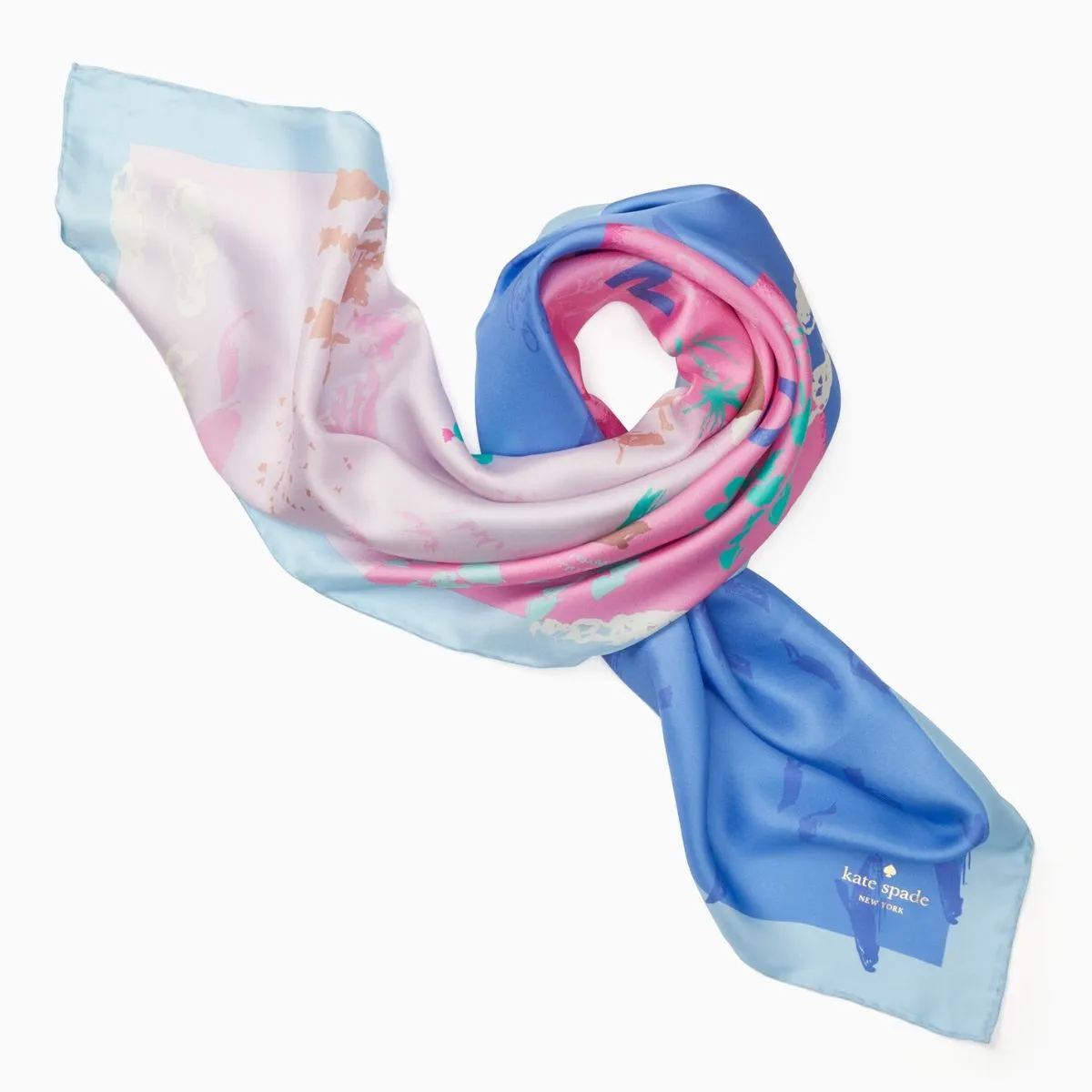 California Map Square Scarf