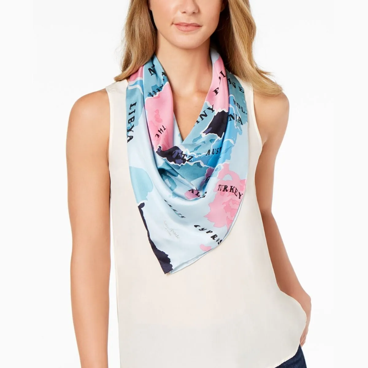 California Map Square Scarf