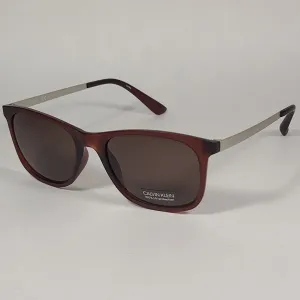 Calvin Klein Square Sunglasses CK19720S 210 Brown Gray Frame Brown Lens