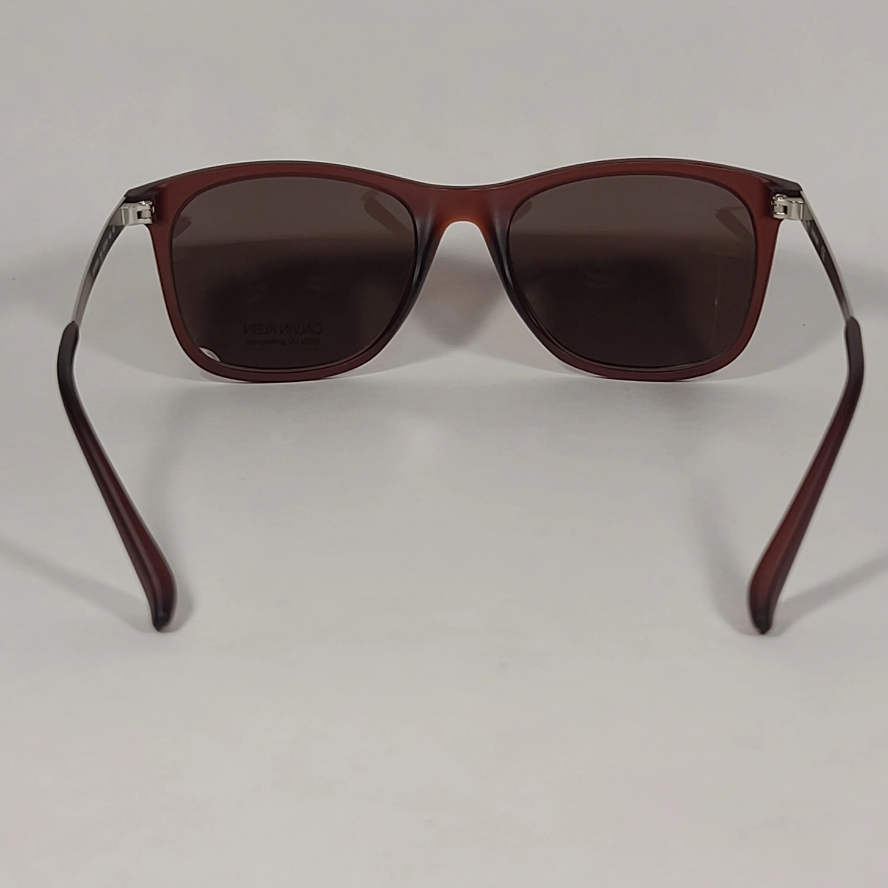 Calvin Klein Square Sunglasses CK19720S 210 Brown Gray Frame Brown Lens