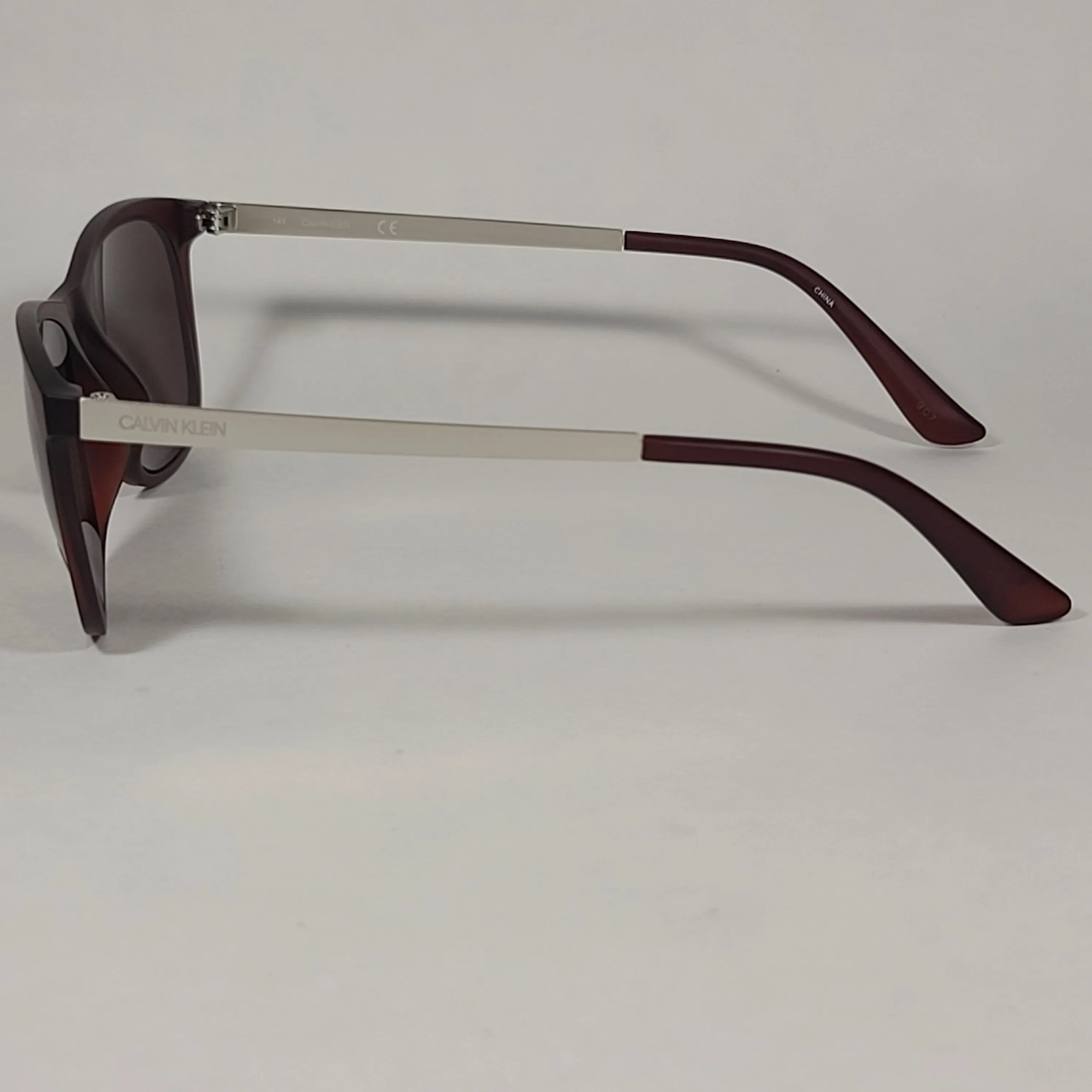 Calvin Klein Square Sunglasses CK19720S 210 Brown Gray Frame Brown Lens