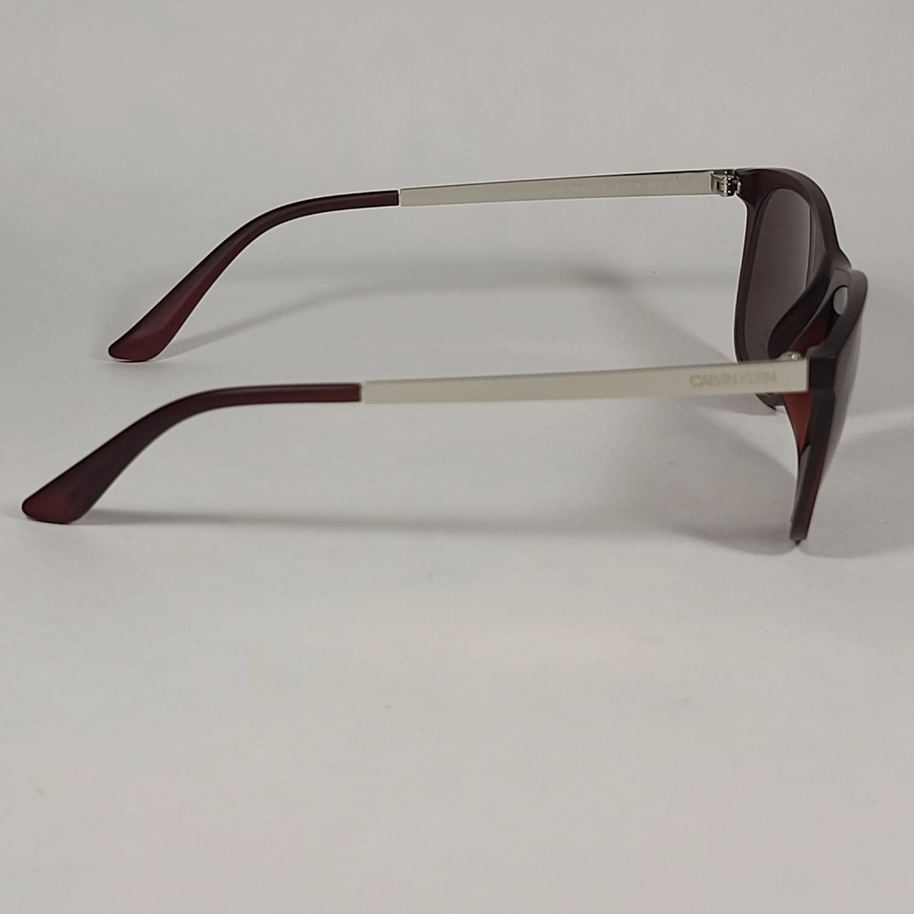 Calvin Klein Square Sunglasses CK19720S 210 Brown Gray Frame Brown Lens