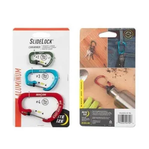 Carabiner with Slide Lock (Set of 3)