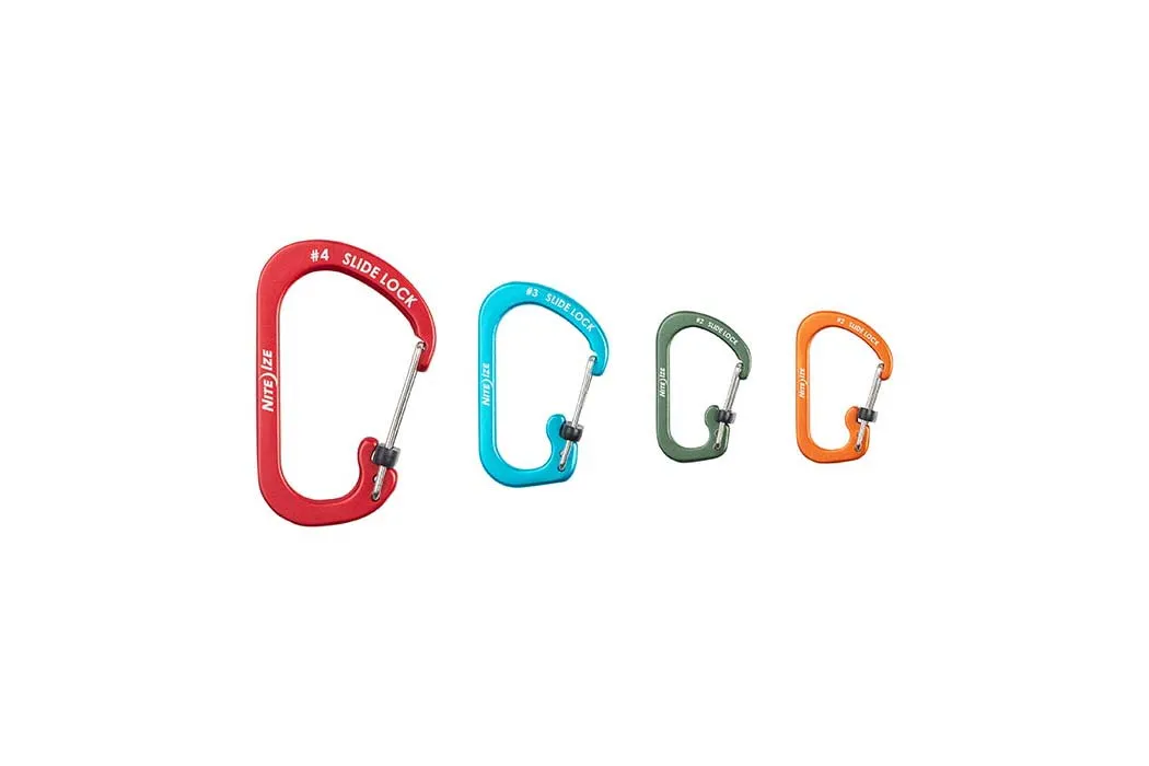 Carabiner with Slide Lock (Set of 3)