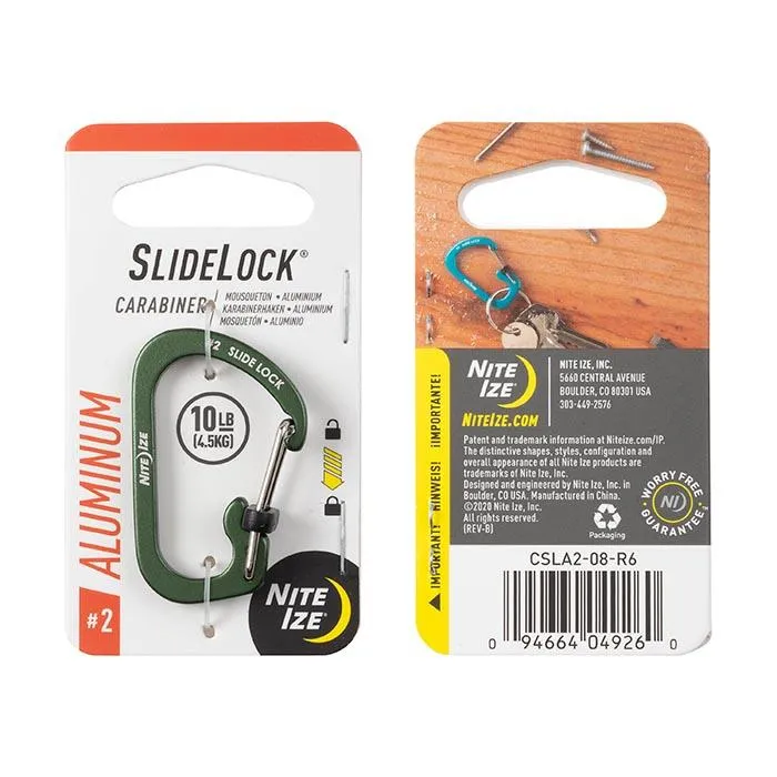 Carabiner with Slide Lock (Set of 3)