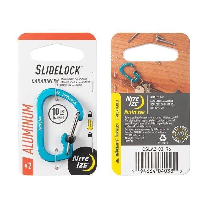 Carabiner with Slide Lock (Set of 3)