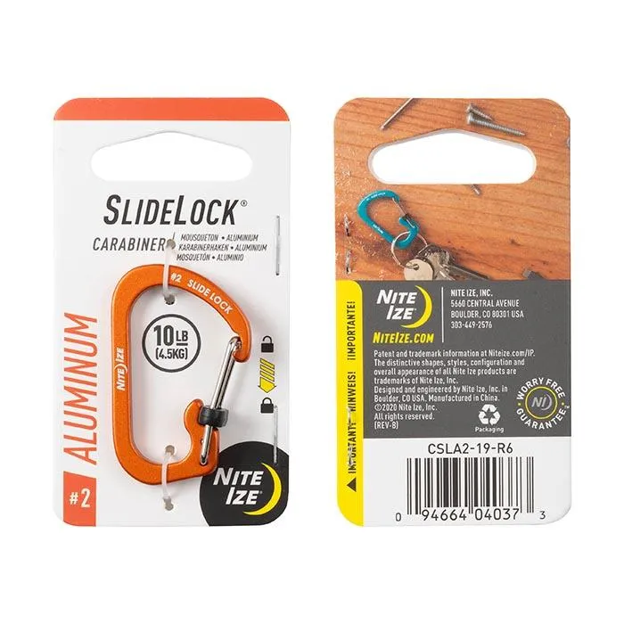 Carabiner with Slide Lock (Set of 3)