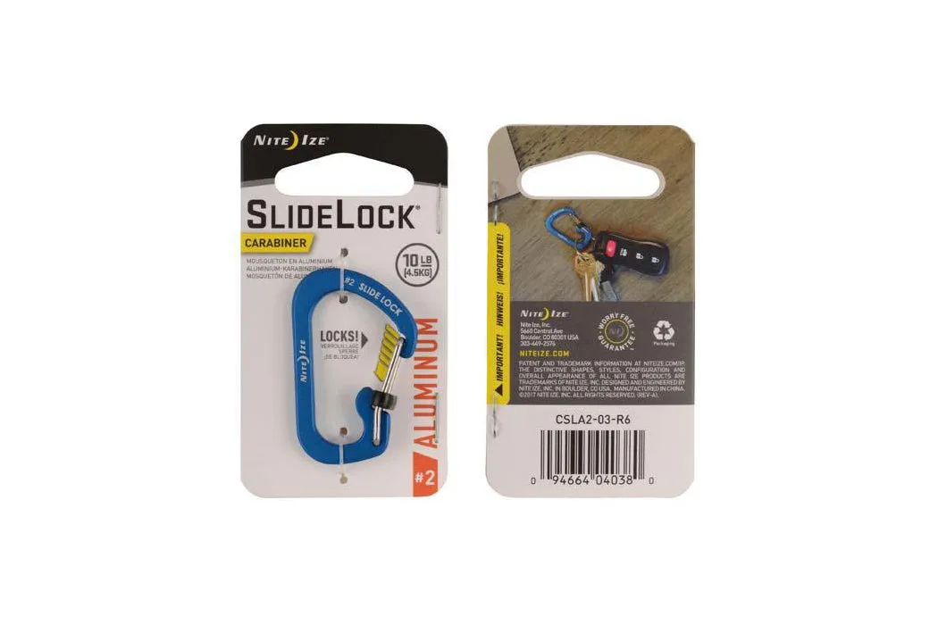 Carabiner with Slidelock (pcs) - Aluminium