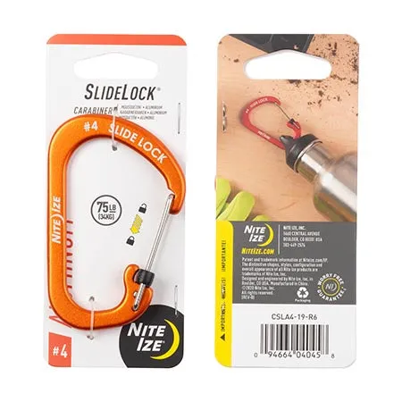 Carabiner with Slidelock (pcs) - Aluminium