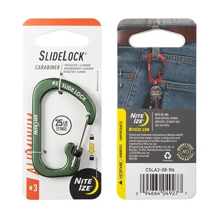 Carabiner with Slidelock (pcs) - Aluminium
