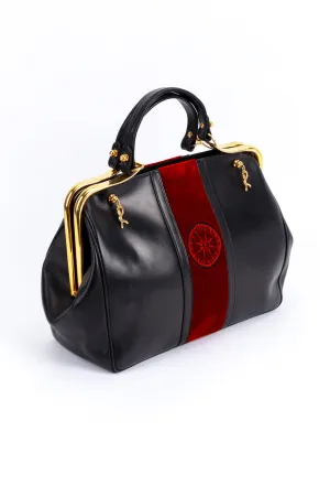 Caravel Leather Frame Handbag