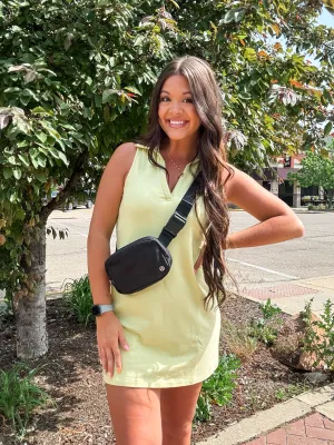 CART GIRL DRESS-YELLOW