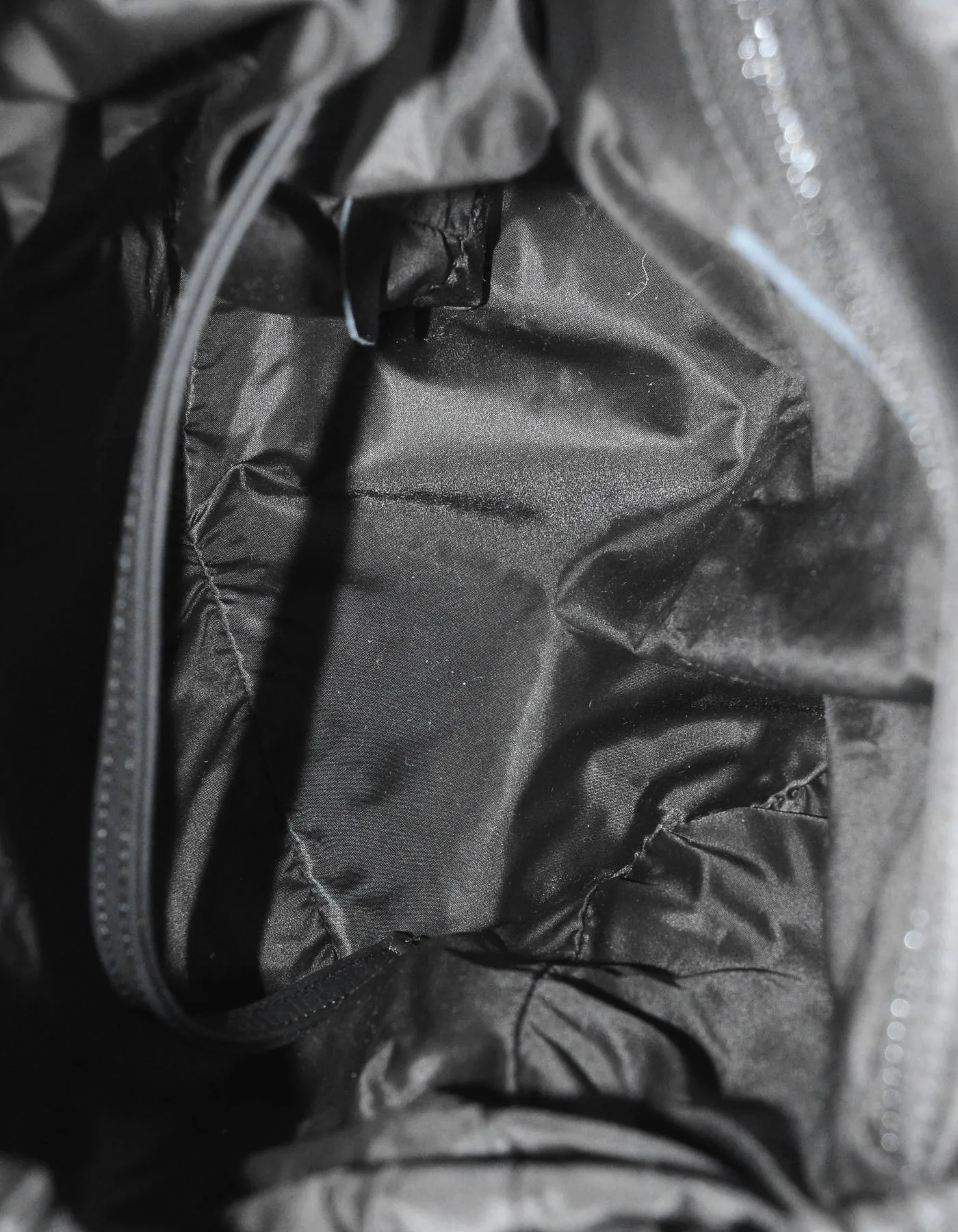 Chanel Black/Ecru Nylon & Shearling Coco Neige Backpack