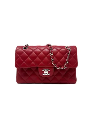 Chanel Red/Silver WHB! '20 SM Lambskin Classic Double Flap Bag