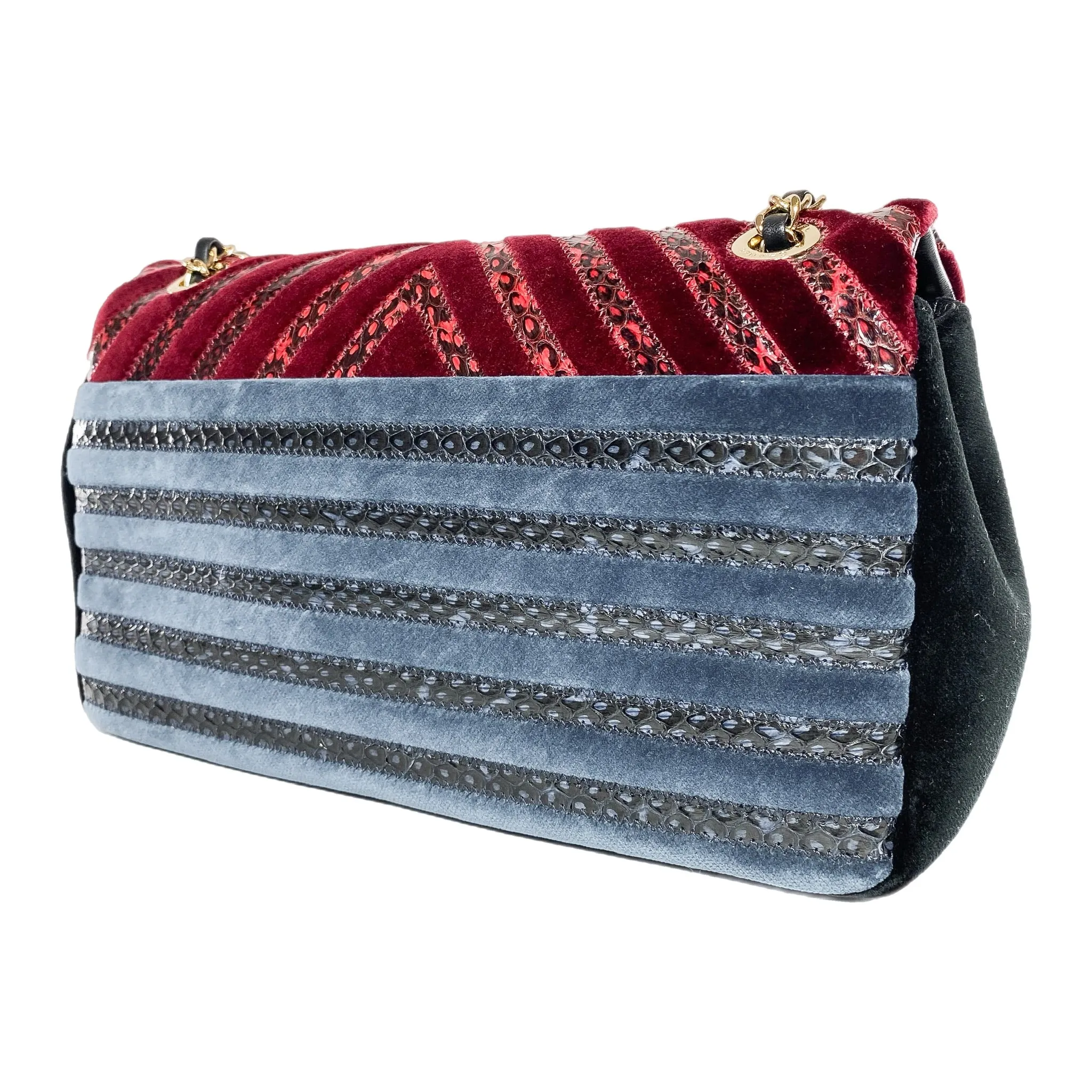 Chanel Velvet Python Limited Edition Flap Bag