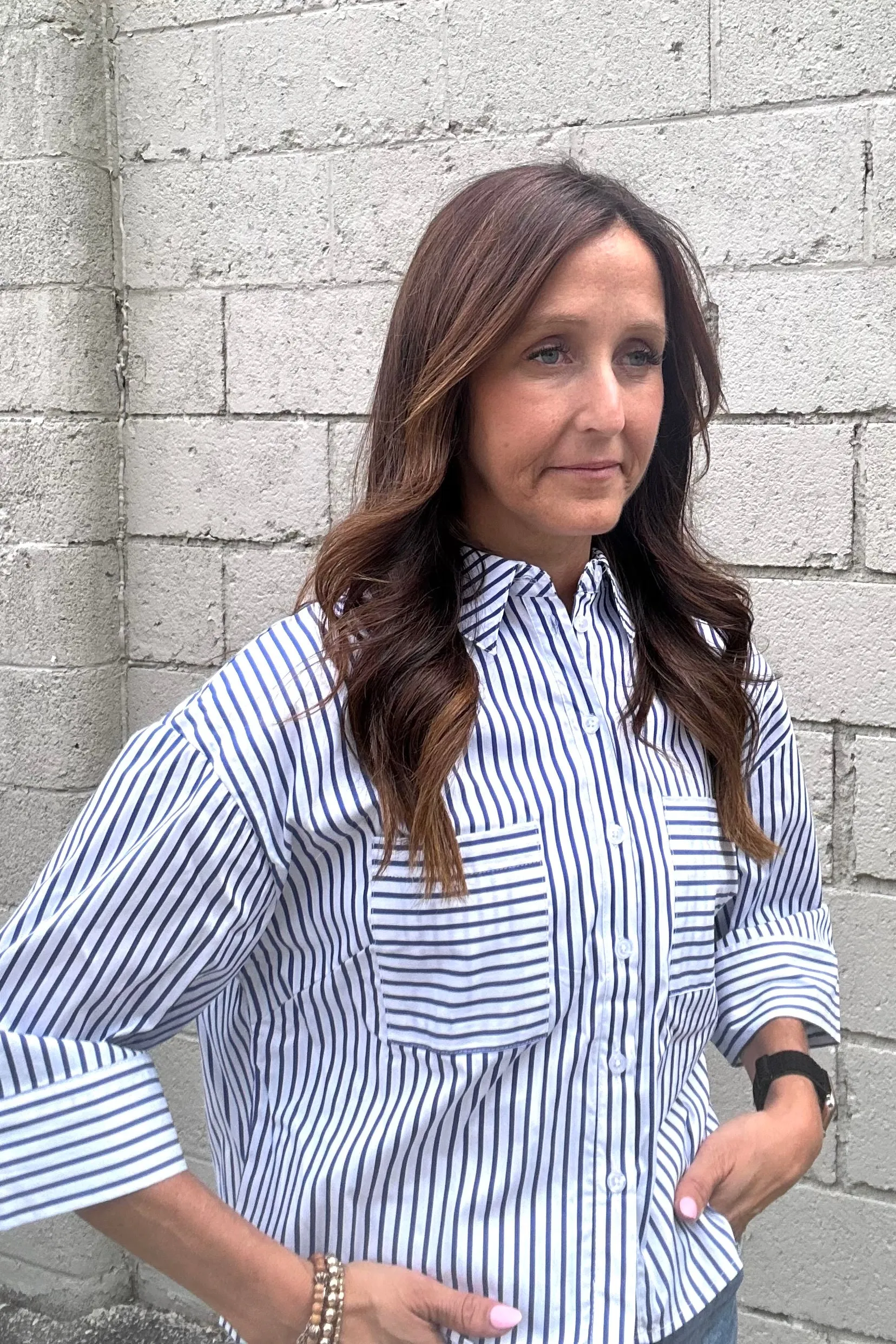 Charlotte Boxy Button Down
