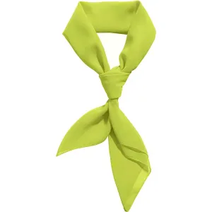 Chiffon Scarf Ribbon Neck Scarf Square Handkerchief 23"x23" 26"x26" 30"x30" | Multiple Colors and Sizes