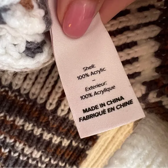 Cinq à Sept Anabella Colorblock Oversized Slouchy Cardigan size XS S1