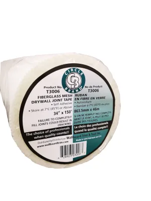 Circle Brand 34" Fiberglass Mesh Tape