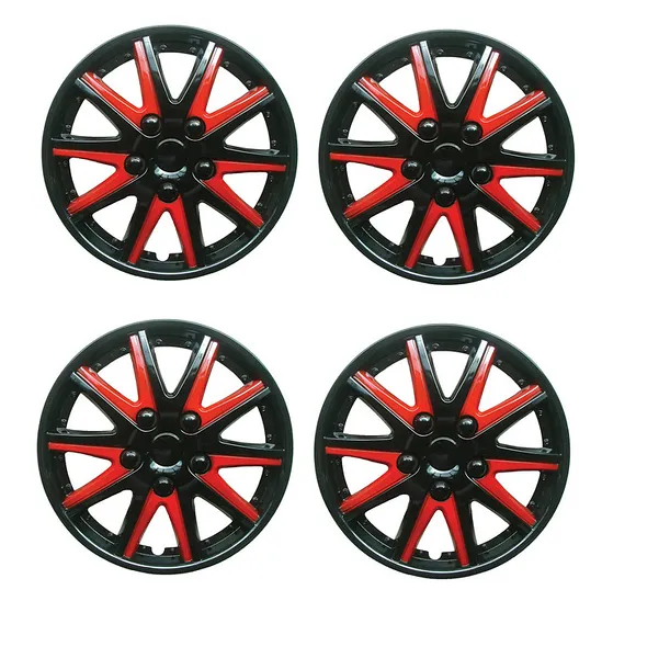 Citroen Xsara Picasso Black Red Wheel Trims Covers (1999-2016)