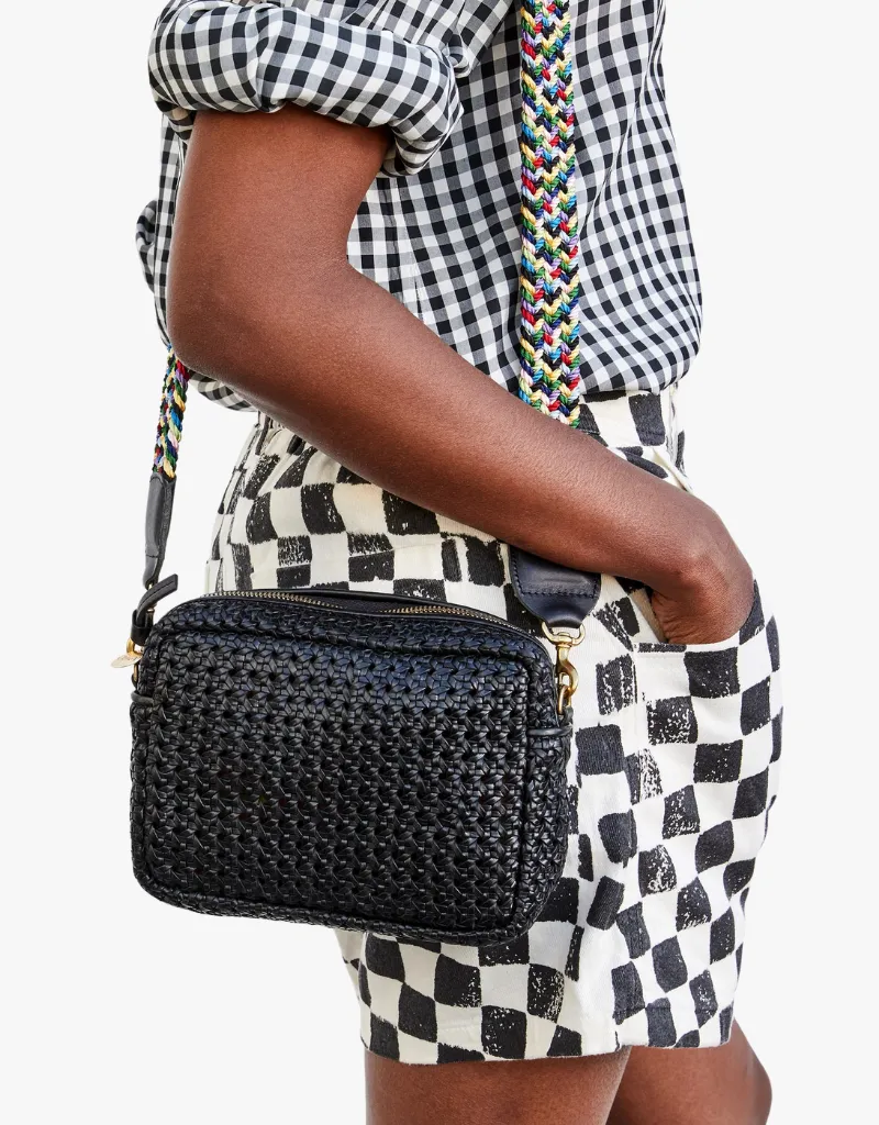Clare V. Crossbody Strap in Multi Braided