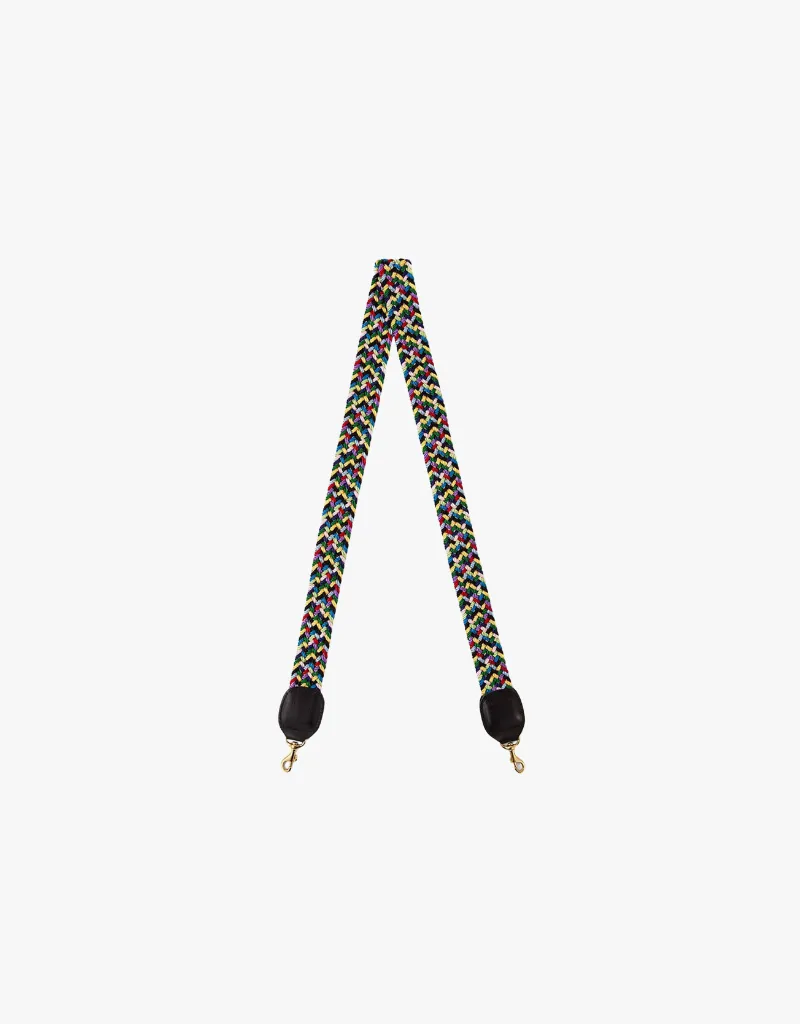 Clare V. Crossbody Strap in Multi Braided